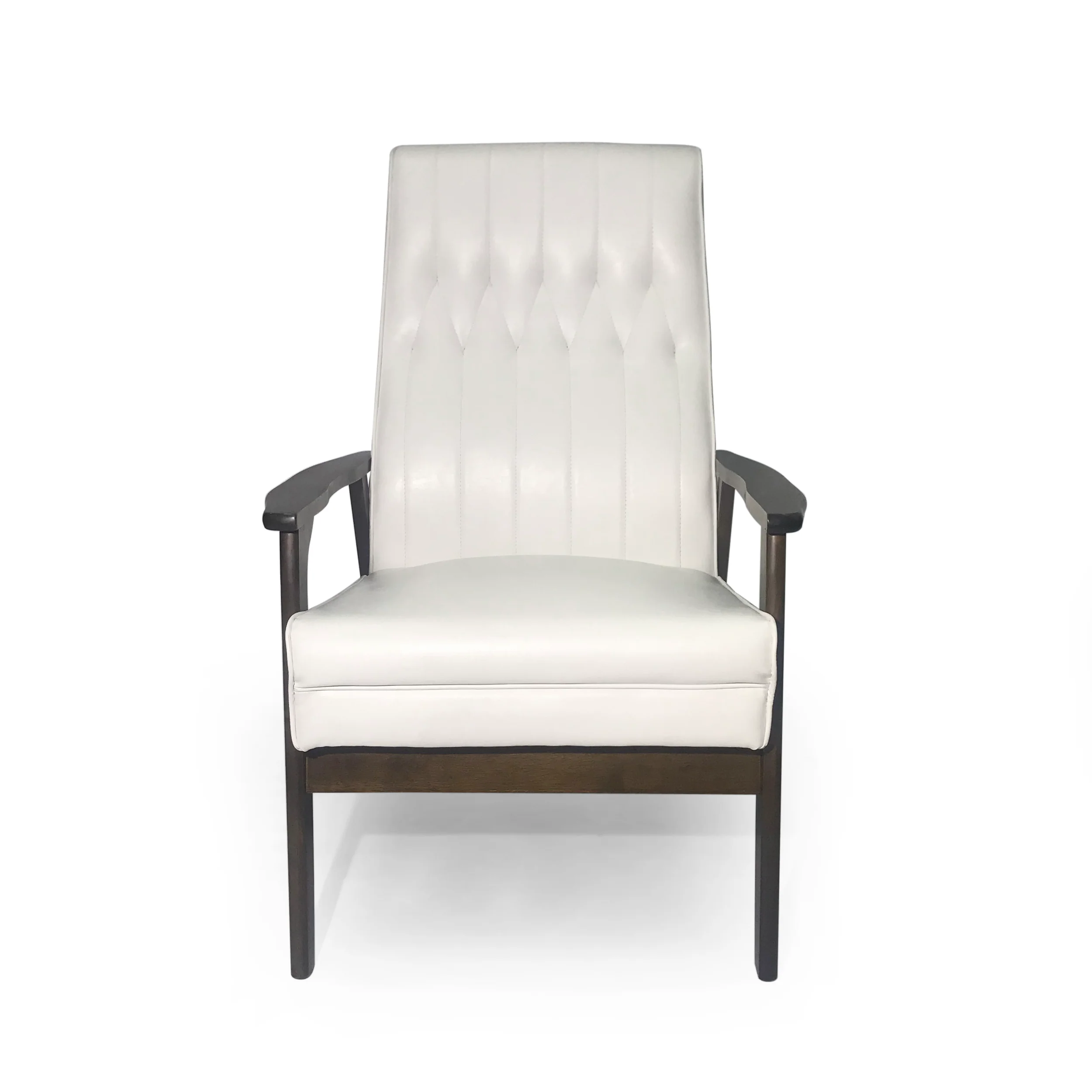 Katharine Mid-Century Faux Leather Modern Accent Chair - furnishings