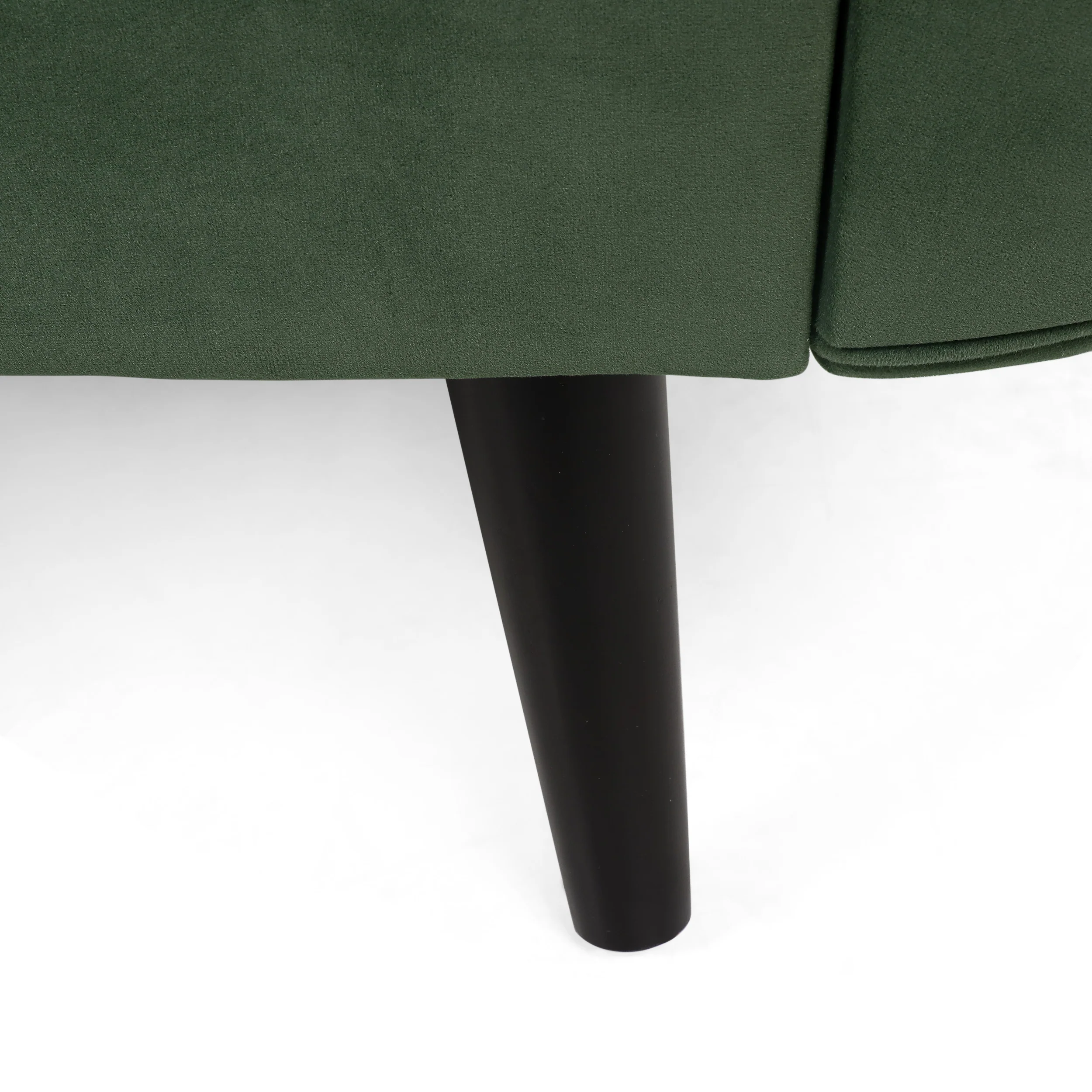 Jakyrah Contemporary Velvet Chaise Lounge with Scroll Arms - furnishings