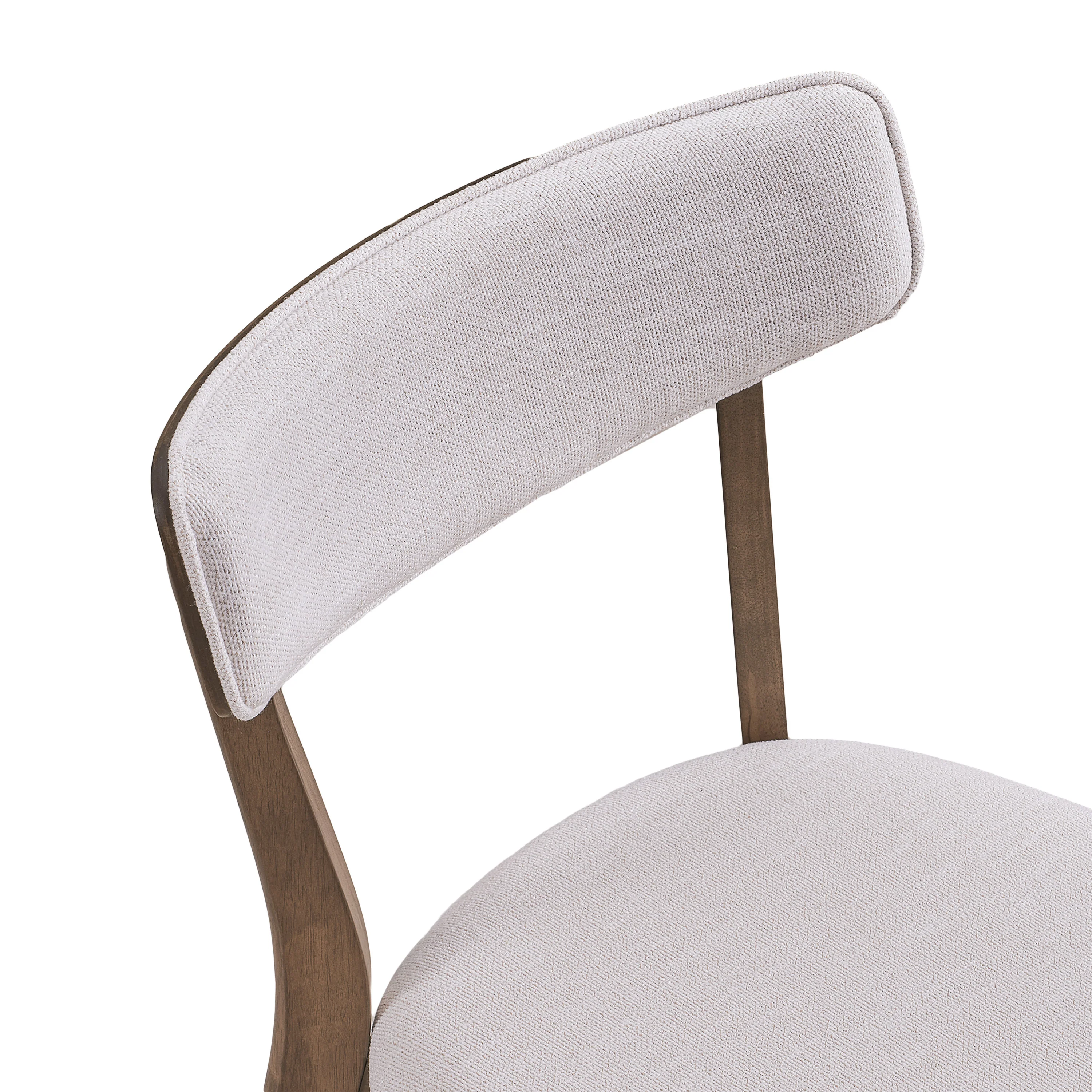 Wrene Mid-Century Walnut Finished Frame Dining Chairs, Set of 4 - furnishings