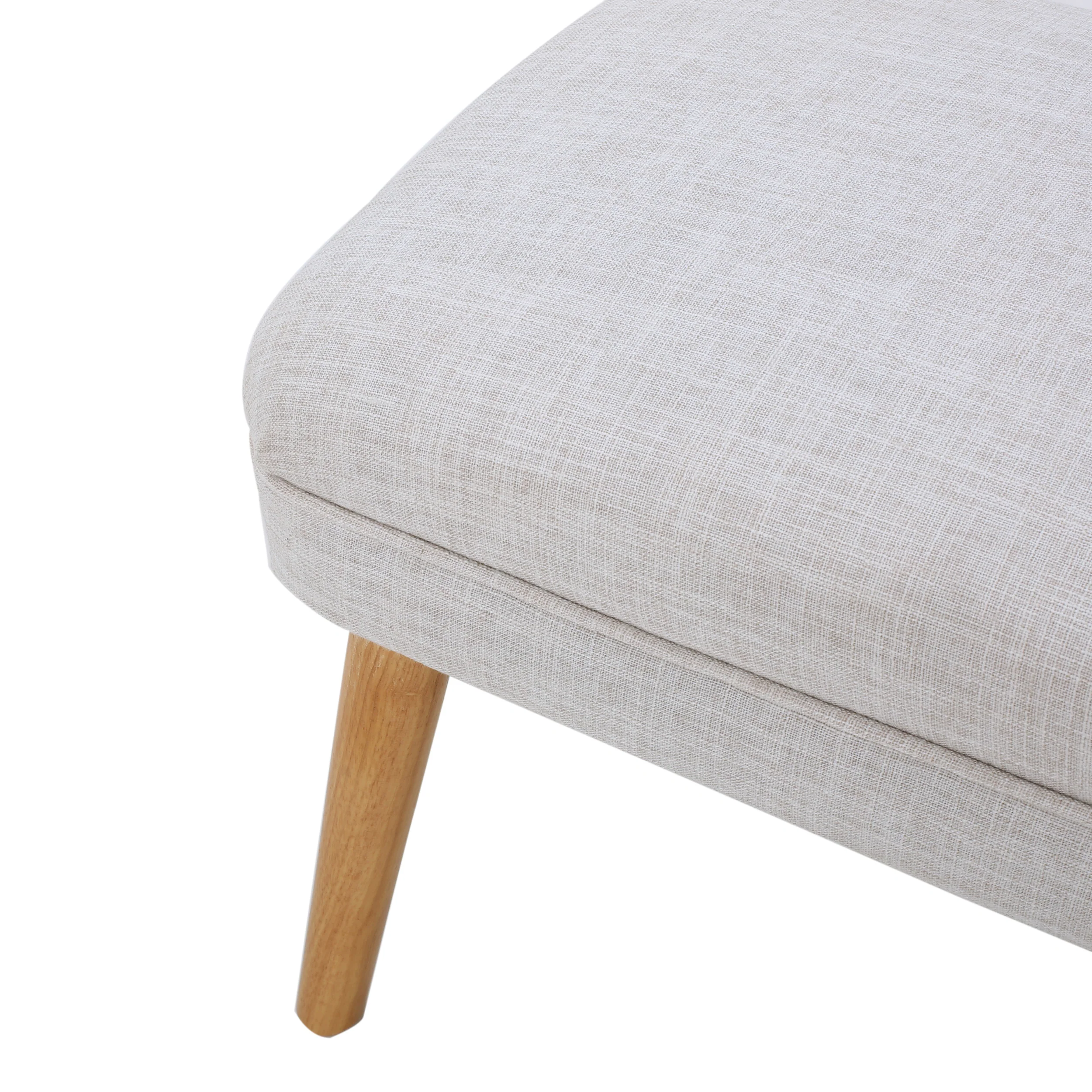 Dumont Mid Century Modern Fabric Ottoman Bench - furnishings