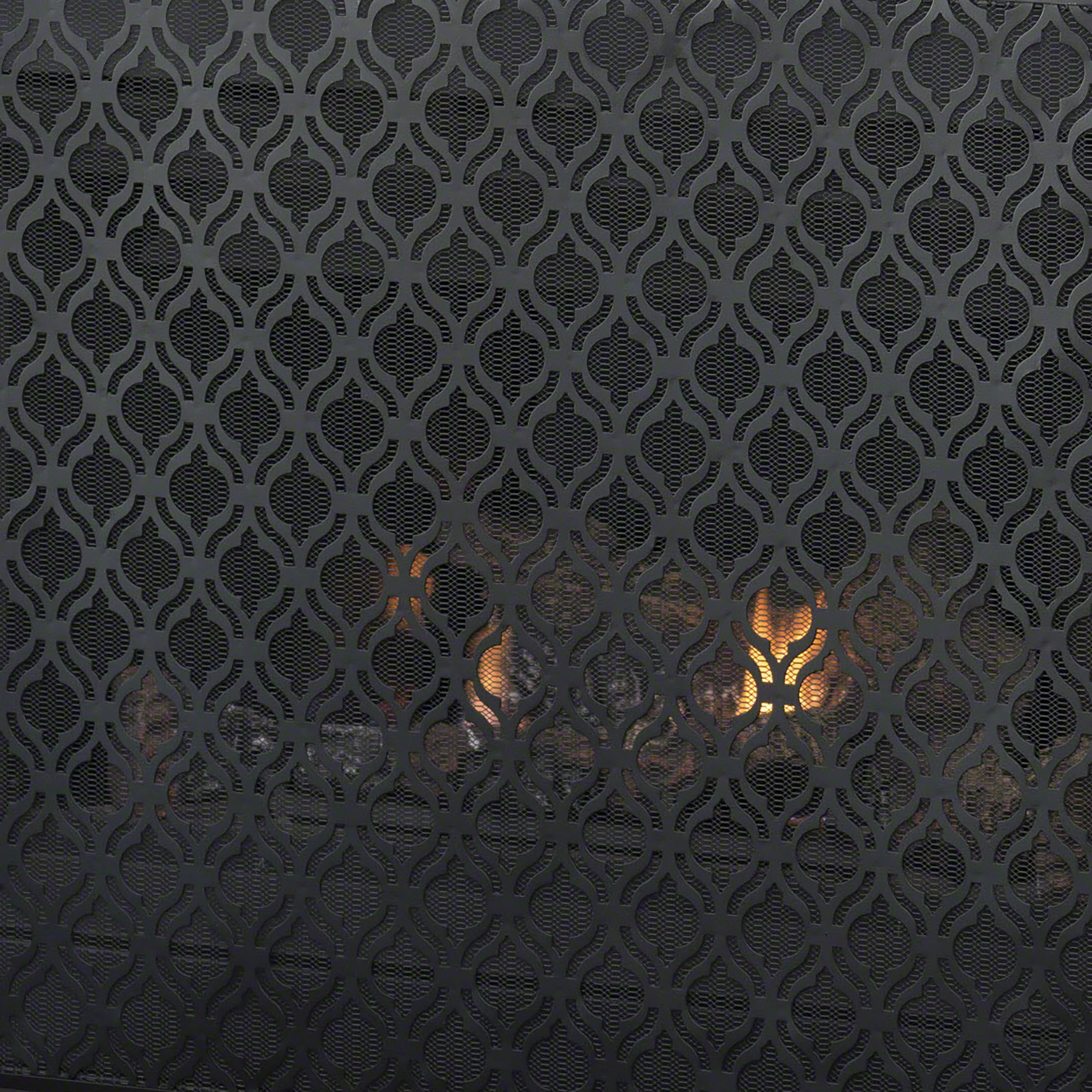 Elmer Single Panel Iron Fire Screen - furnishings