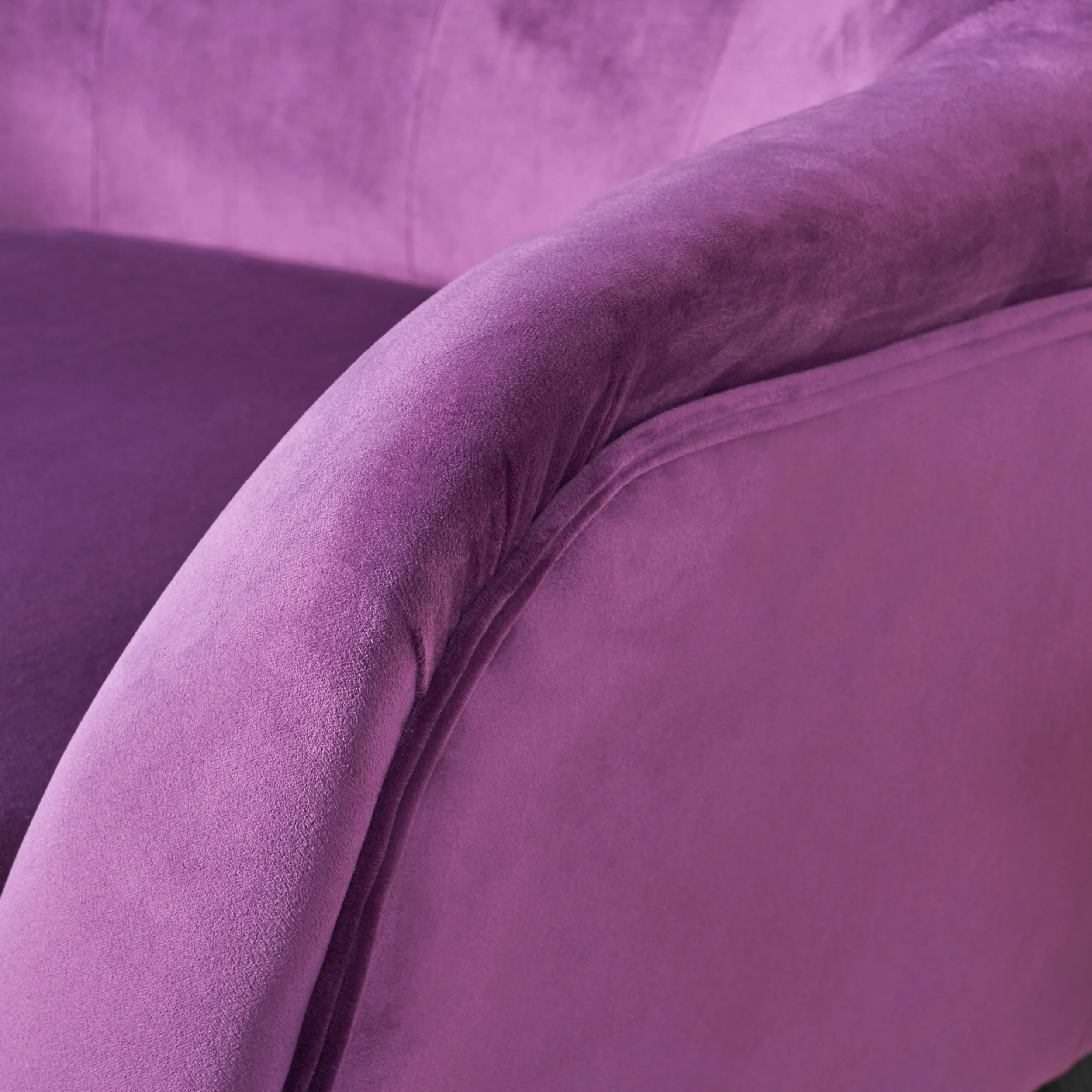 Mae Velvet Tufted Wingback Armchair - furnishings
