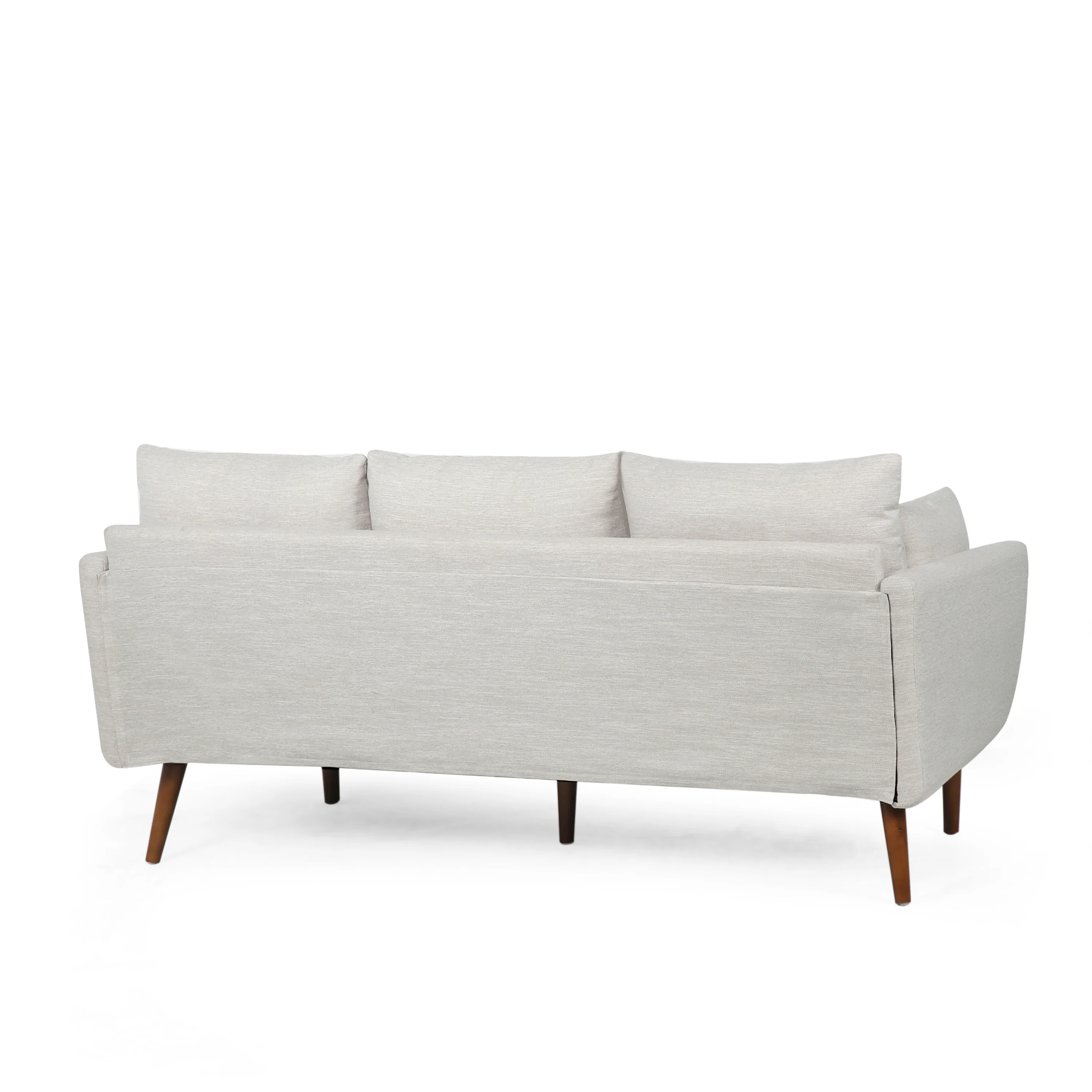 Wadleigh Contemporary Fabric Pillow Back 3 Seater Sofa - furnishings