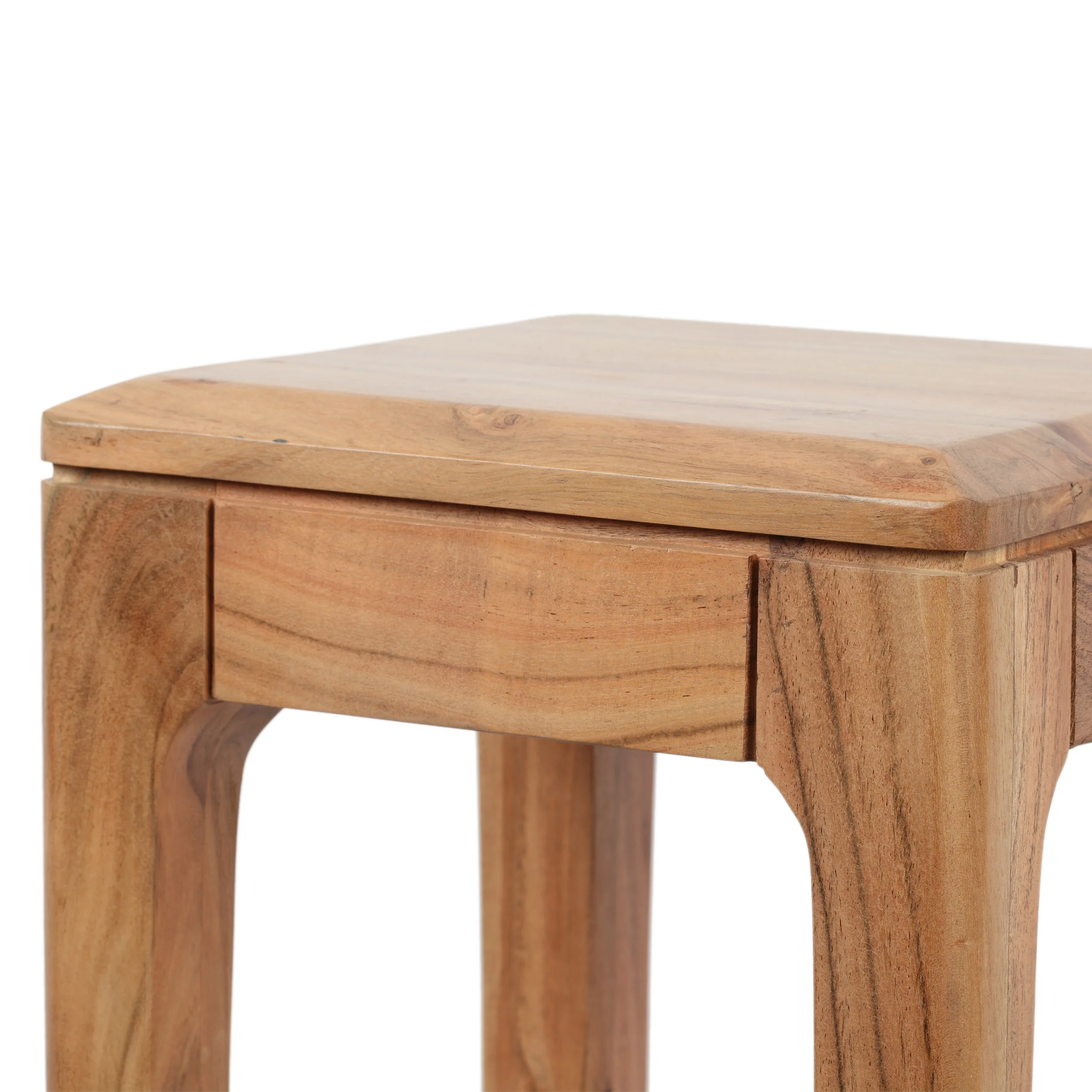 Waterford Haralson Handcrafted Mid-Century Modern Acacia Wood Plant Stand, Set of 2 - furnishings