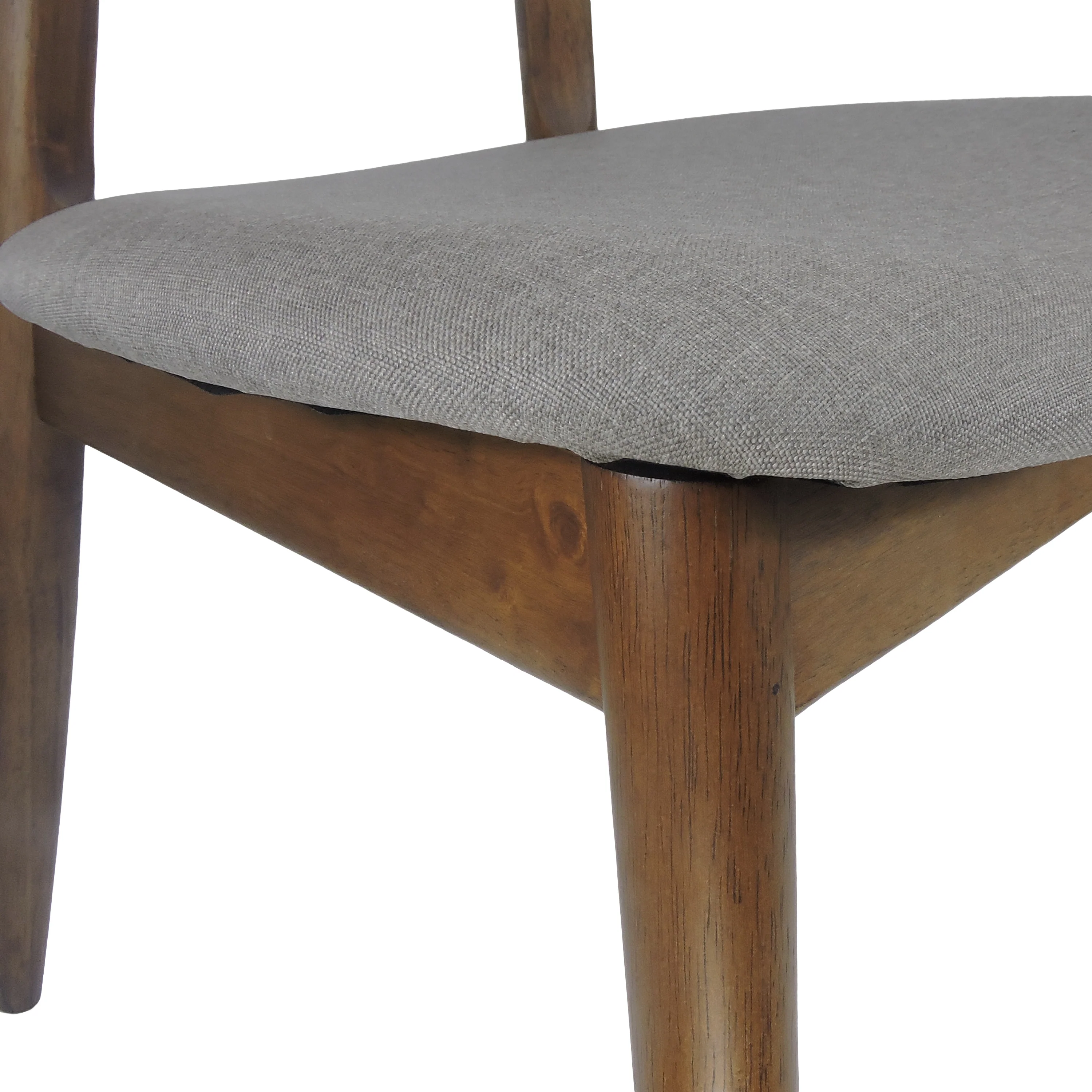 Danmore Mid Century Modern Fabric Upholstered Dining Chairs, Set of 4 - furnishings
