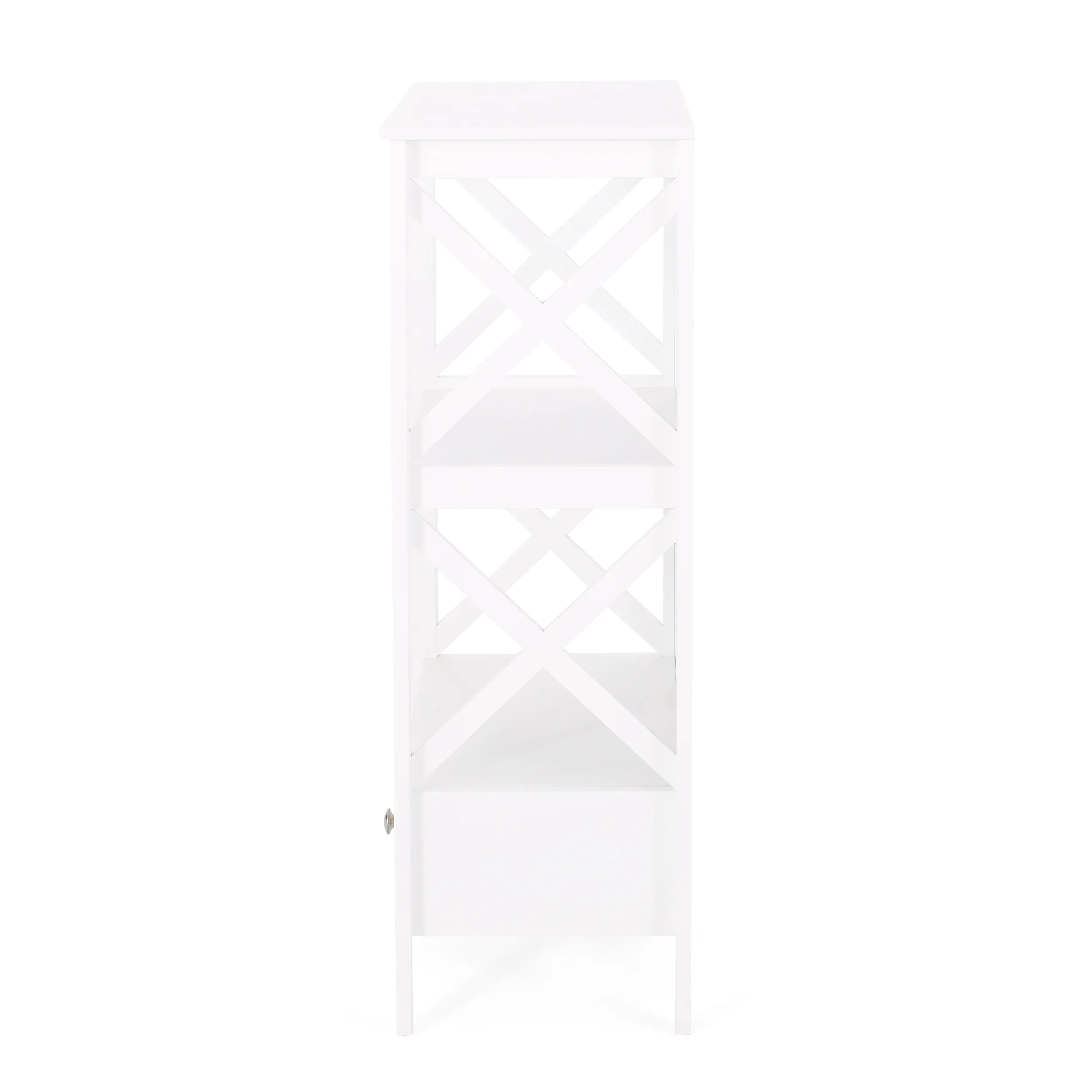 Lewis Modern Bathroom Floor Storage Rack with Drawers - furnishings