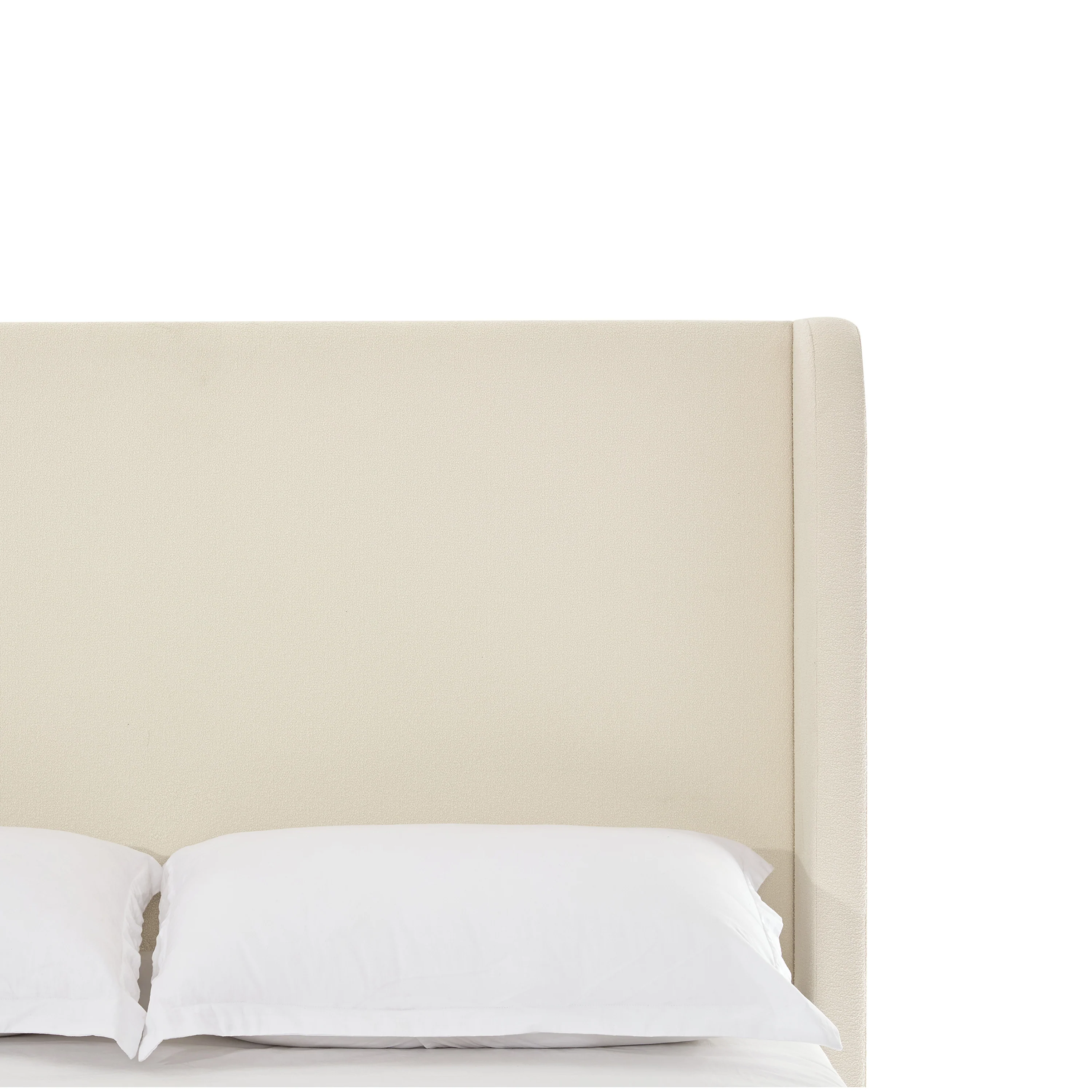 Bohdi Queen Indoor Upholstered Metal Tall Headboard Bed with Wingback - furnishings