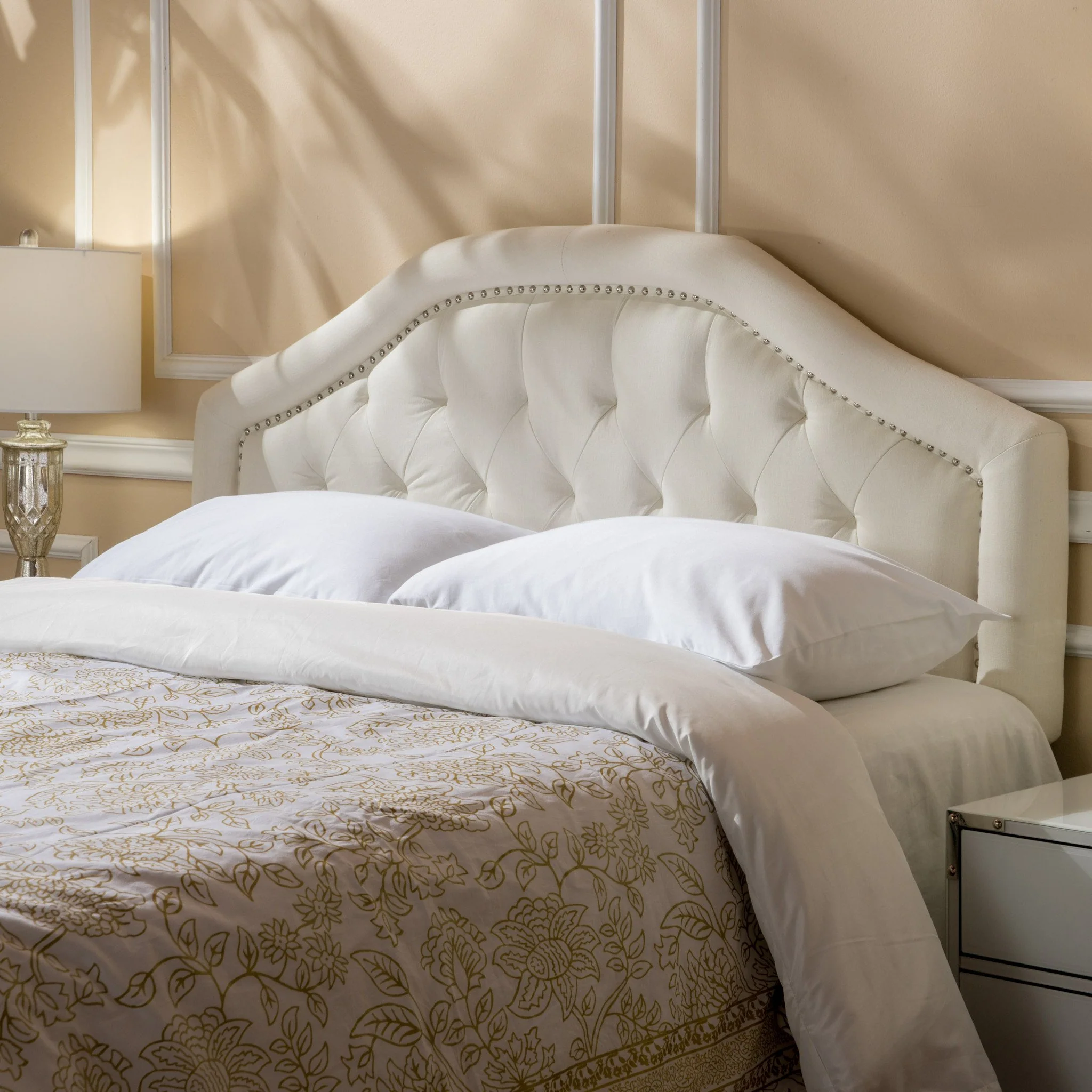 Kaarina Elegant Fabric Queen/Full Headboard - furnishings