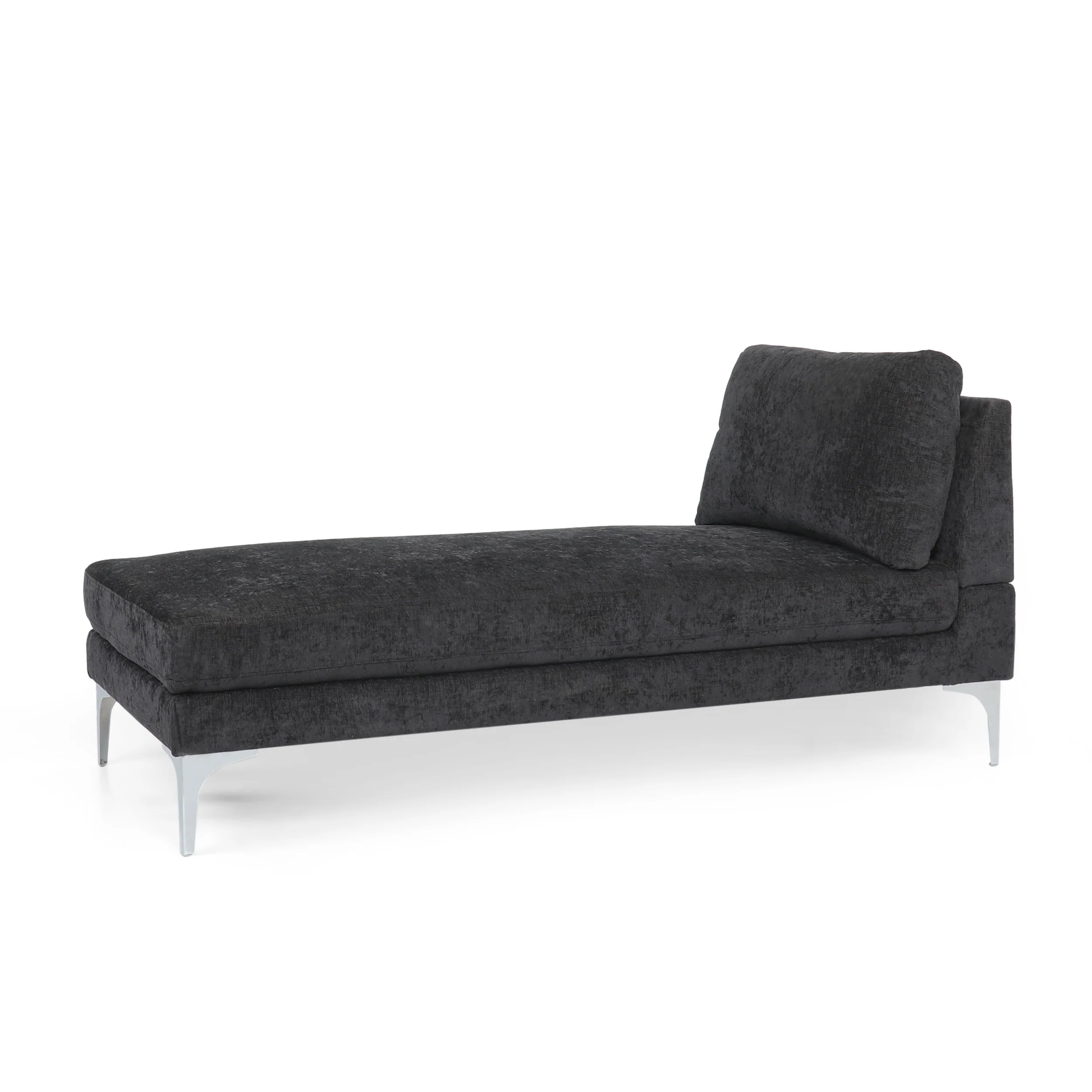 Makenleigh Contemporary Fabric Chaise Lounge - furnishings