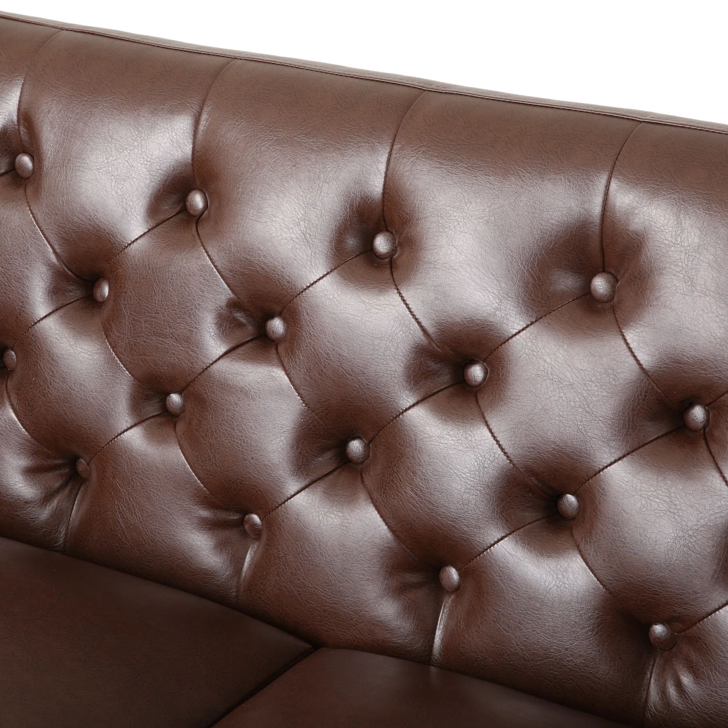 Drache Contemporary Upholstered Tufted Loveseat - furnishings