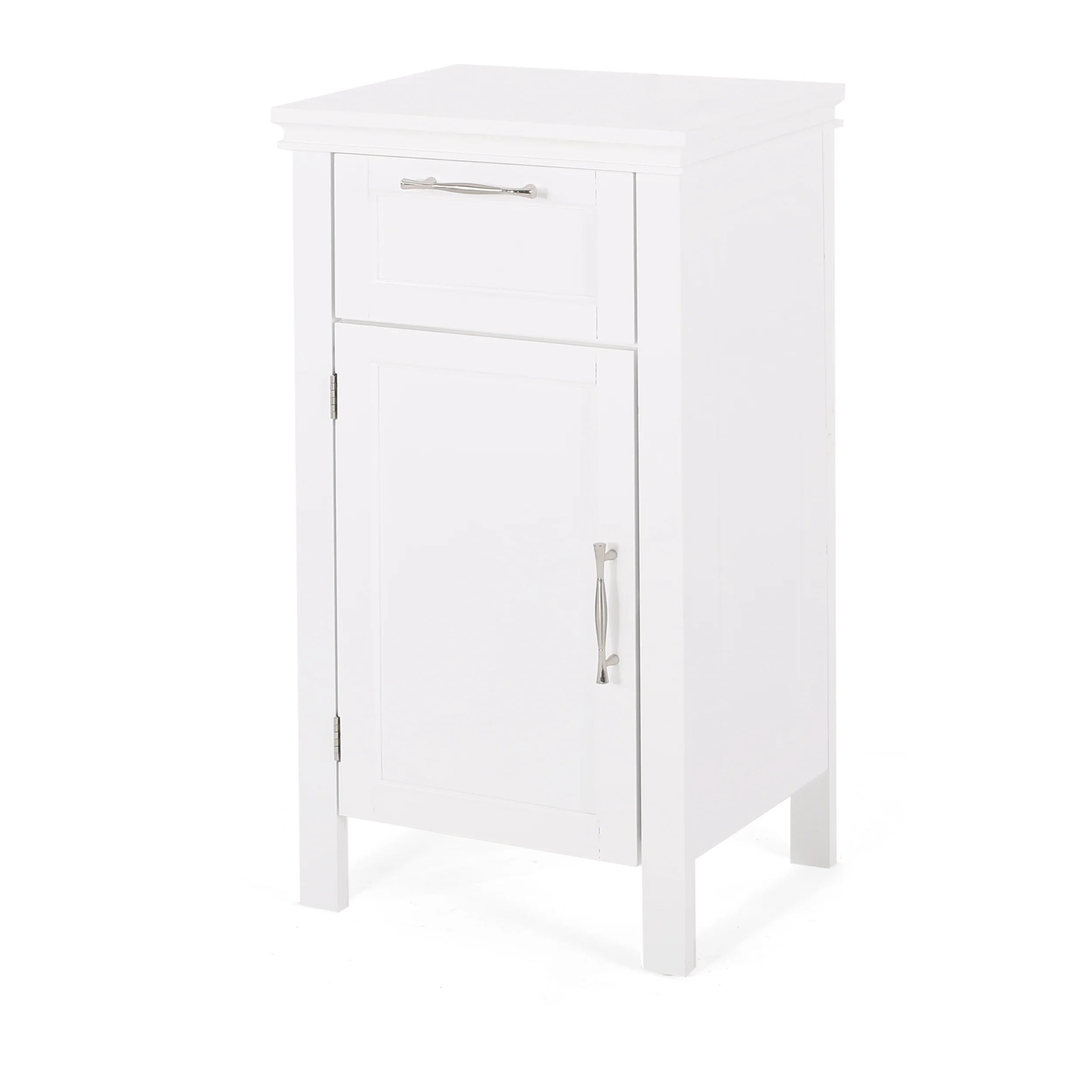 Meader Modern Bathroom Floor Storage Cabinet with Drawer - furnishings