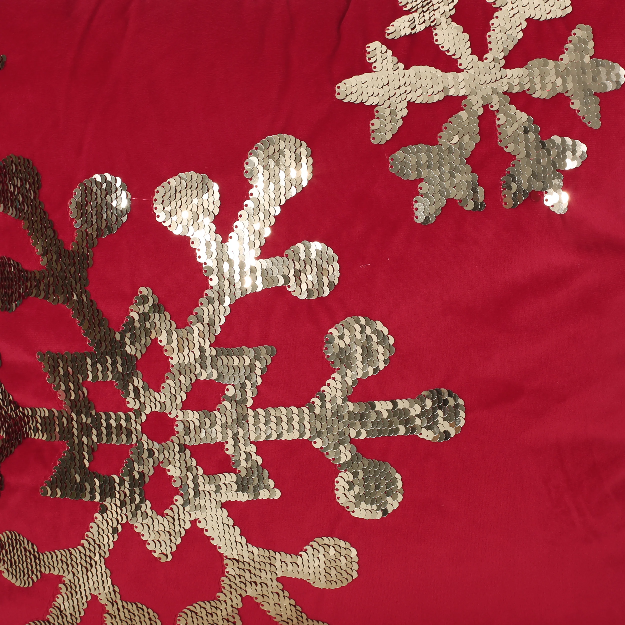 Geary Glam Velvet Christmas Throw Pillow - furnishings