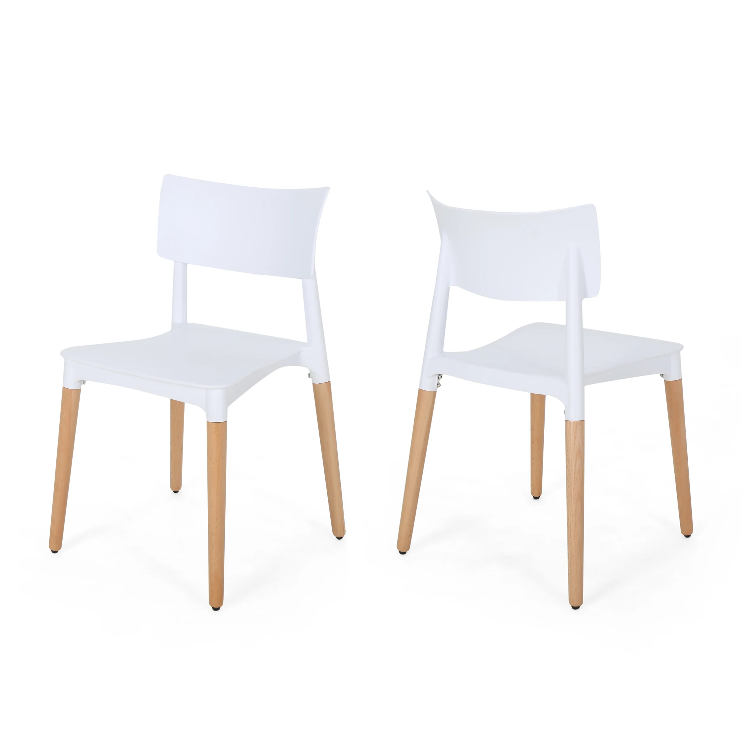 Isabel Modern Dining Chair with Beech Wood Legs (Set of 2) - furnishings