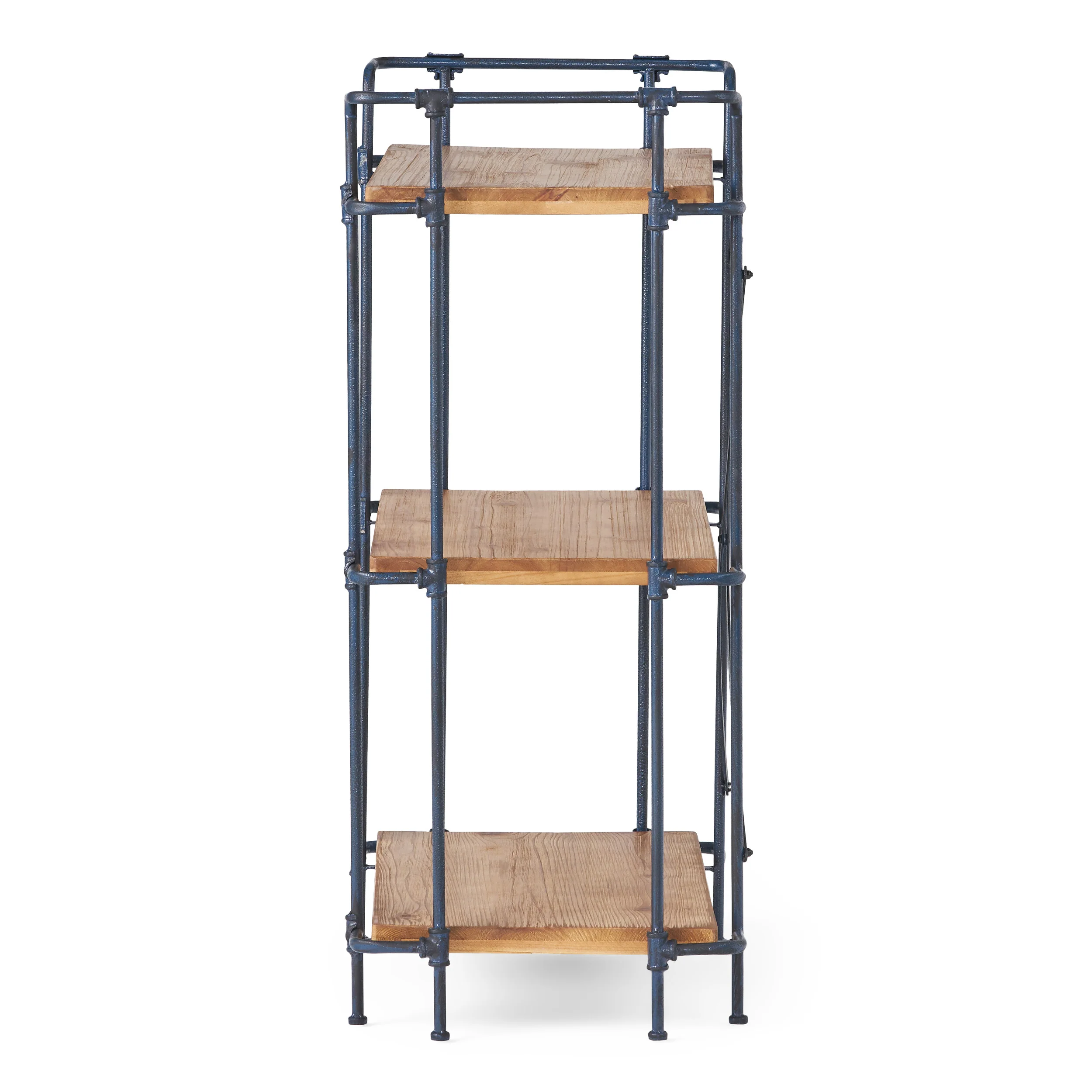 Mercia Industrial Pipe Design 3-Shelf Etagere Bookcase - furnishings