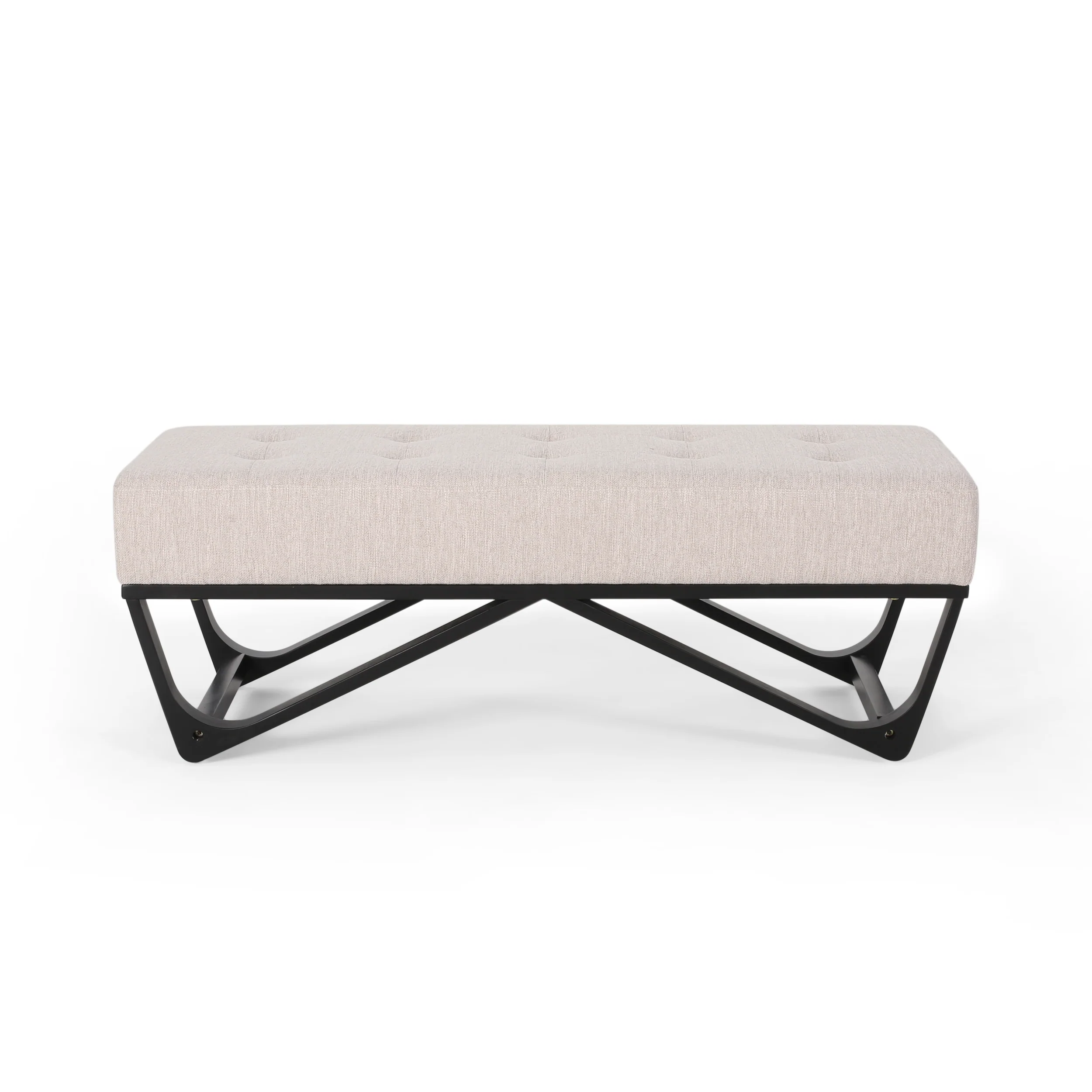 Emily Contemporary Fabric Ottoman Bench - furnishings
