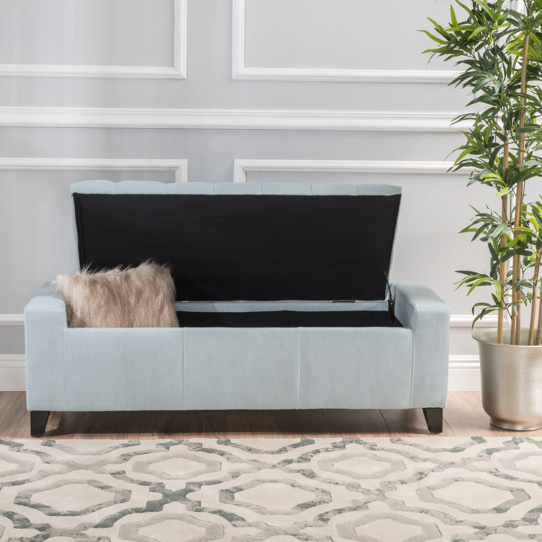 Seattle Tufted Storage Ottoman Bench - furnishings