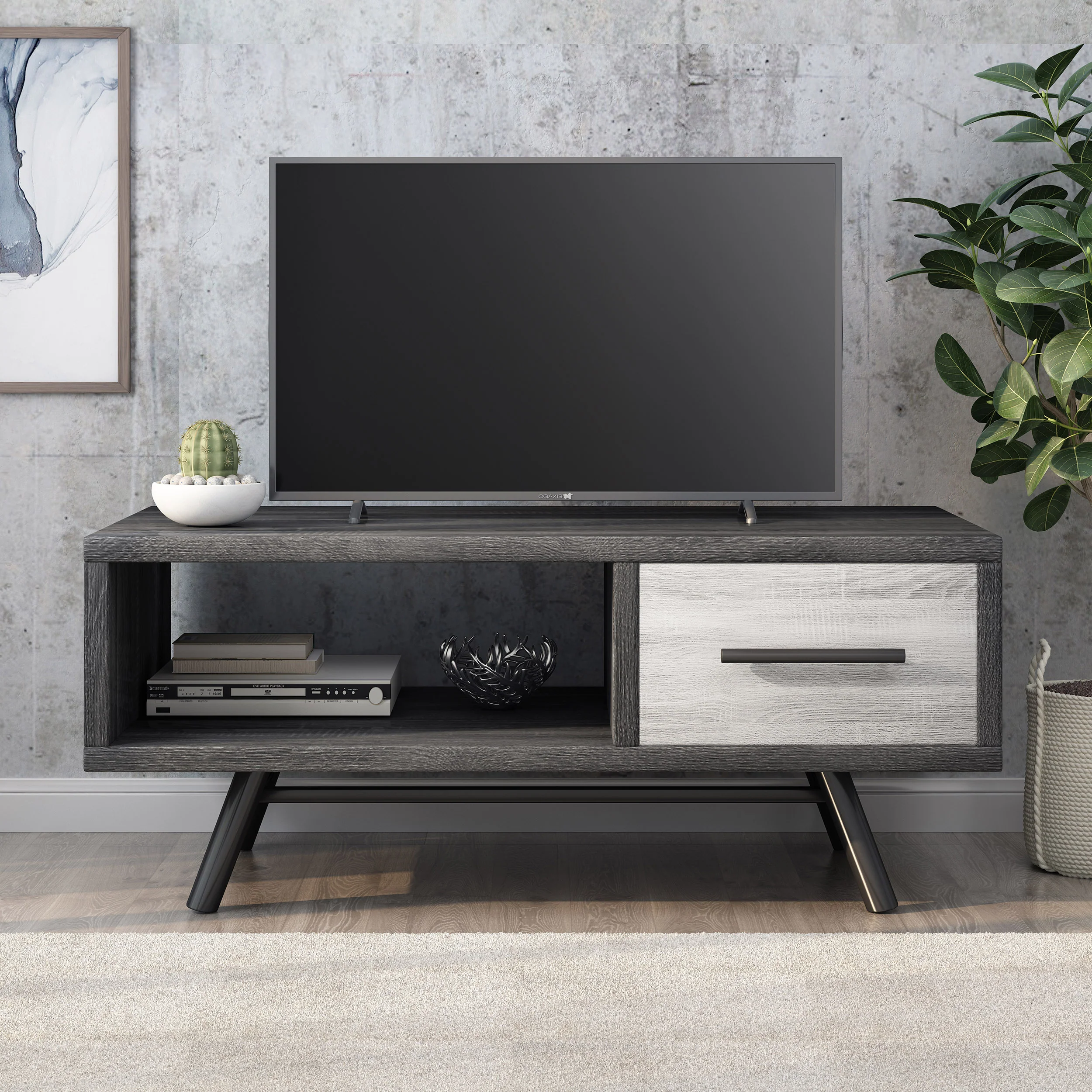Amariana Mid-Century Modern Coffee Table with Storage - furnishings