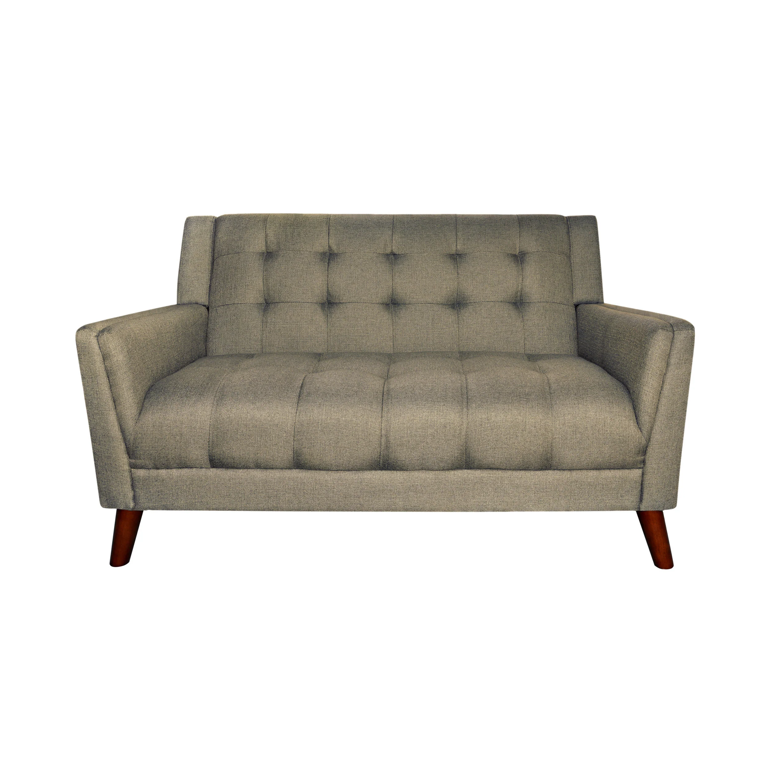 Anvith Mid Century Modern Fabric Loveseat - furnishings