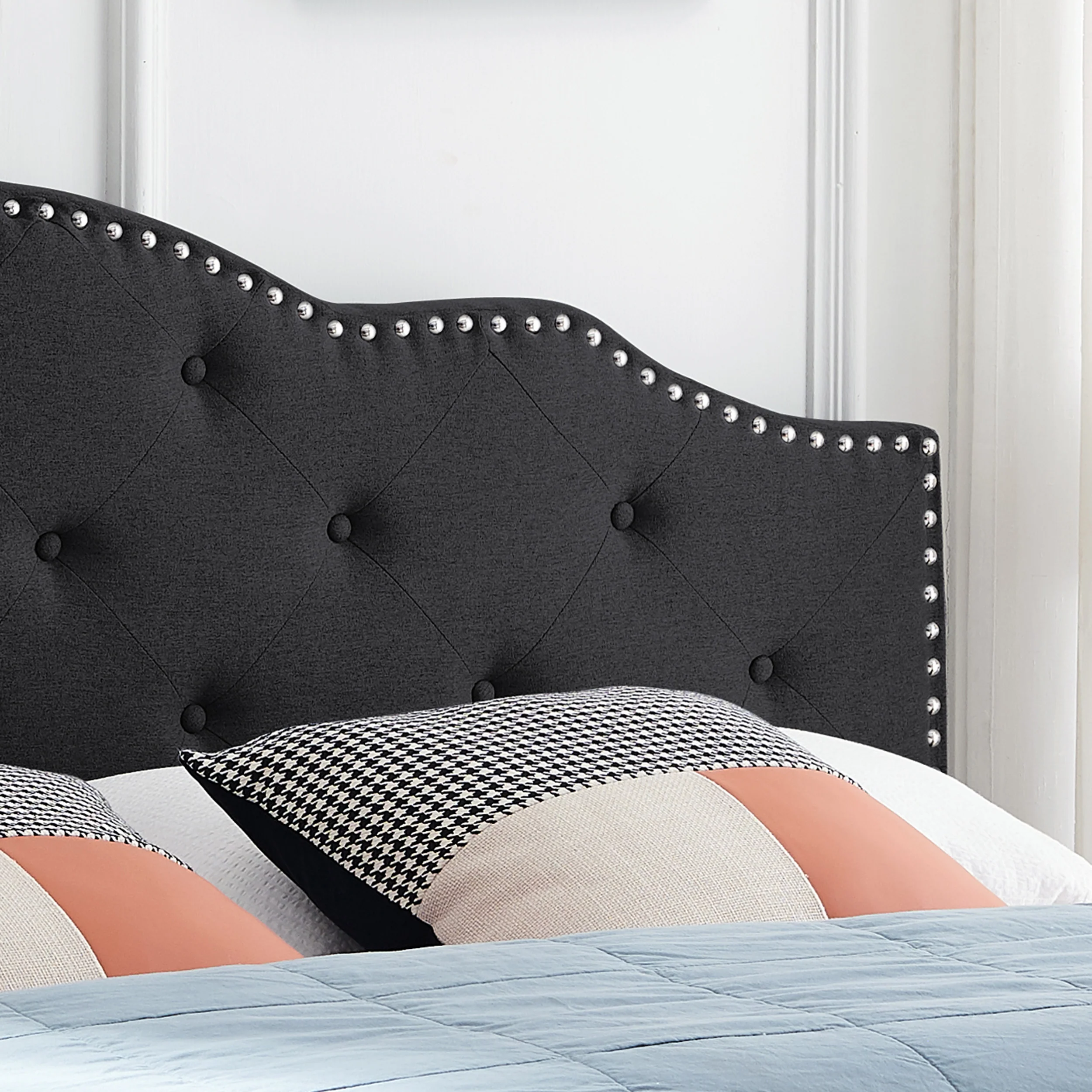 Sharon Contemporary Upholstered King/Cal King Headboard - furnishings