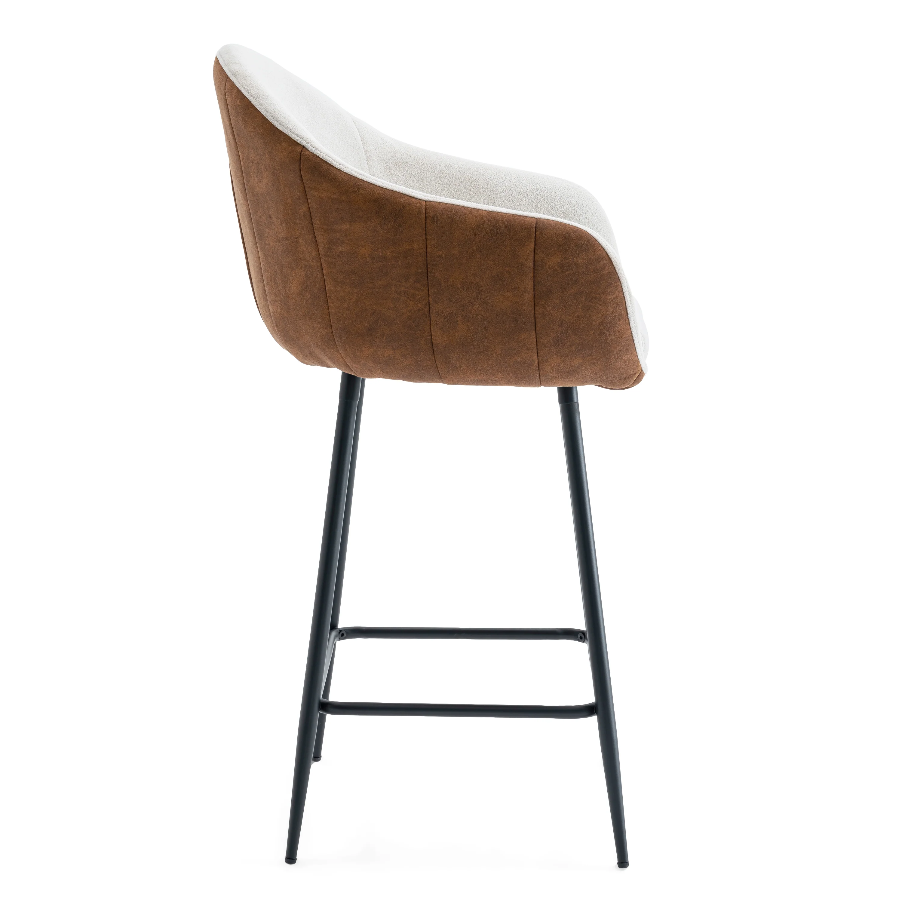Sierrae Upholstered Counter Stools with Footrest - furnishings
