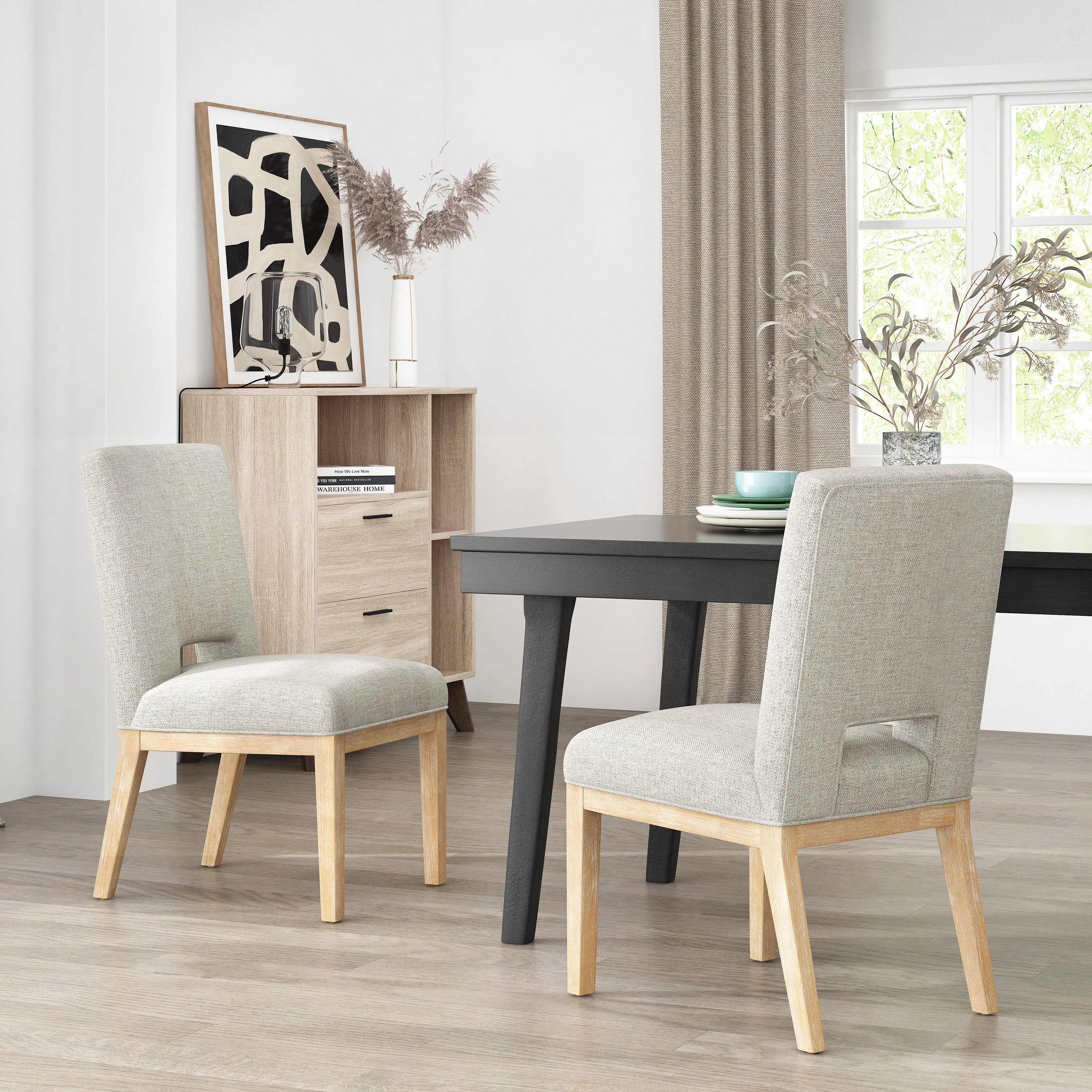 Parkey Upholstered Dining Chairs, Set of 2 - furnishings