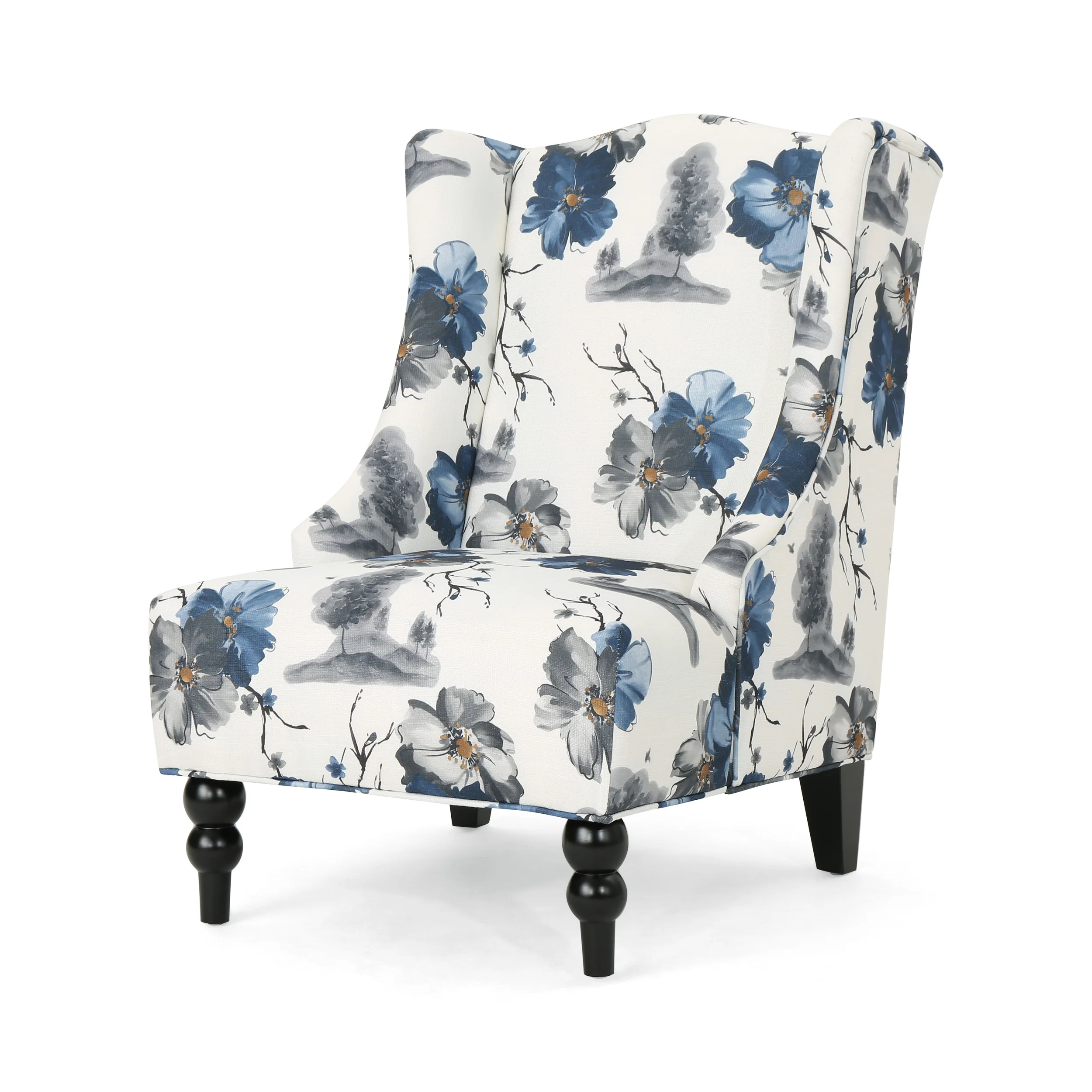 Alonso Wingback Fabric Club Chair - furnishings