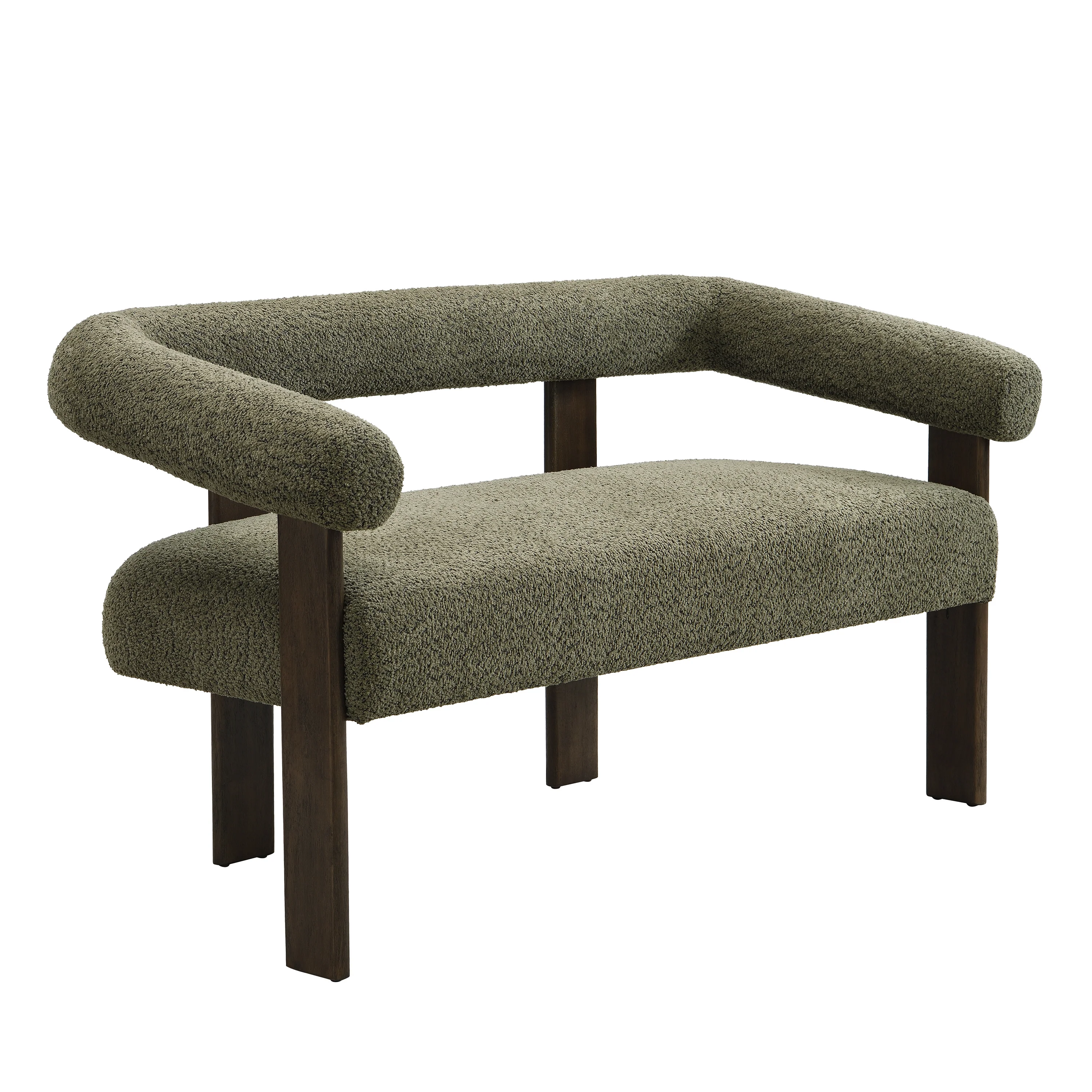 Elarer Modern Upholstered Loveseat 2 Seater Sofa - furnishings