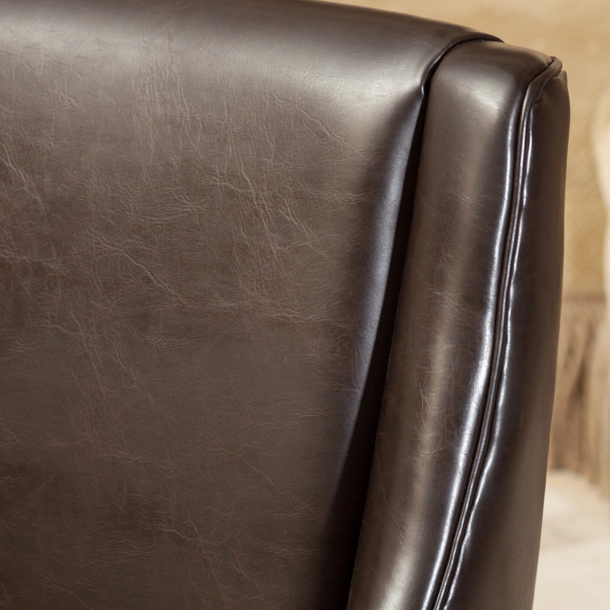Claudia Contemporary Bonded Leather Upholstered Dining Chairs - furnishings