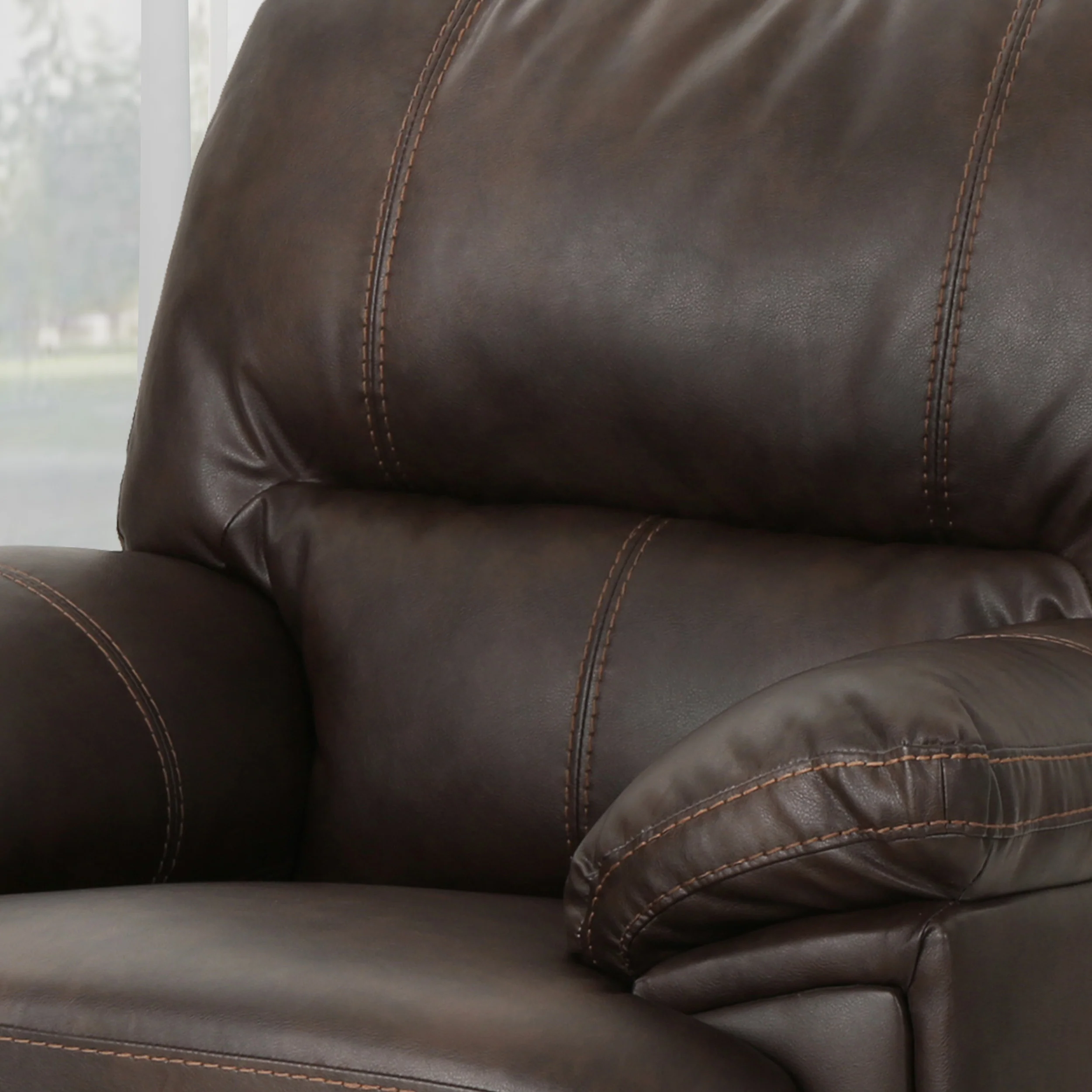Laurent Bubba Leather Swivel Power Recliner - furnishings