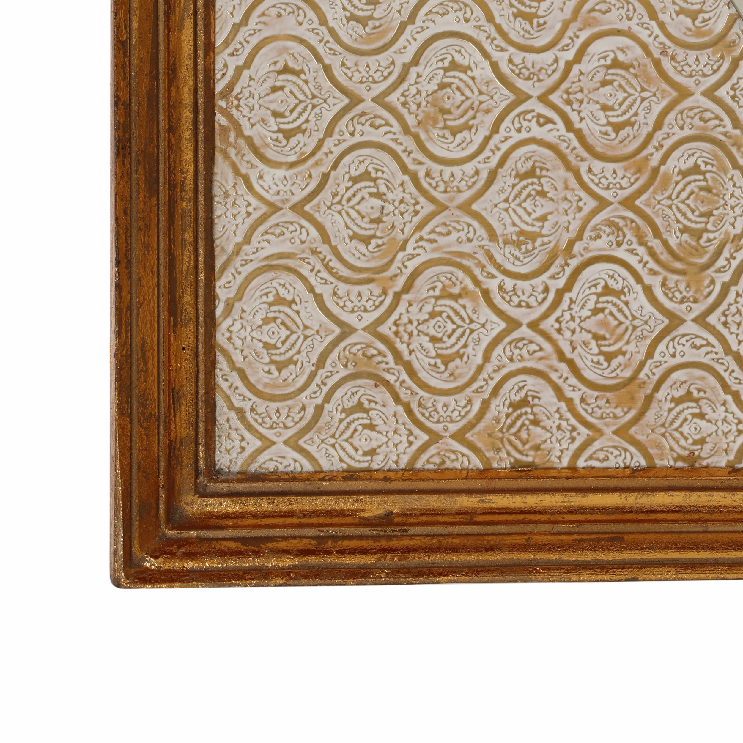 Genevieve Traditional Embossed Rectangular Mirror - furnishings