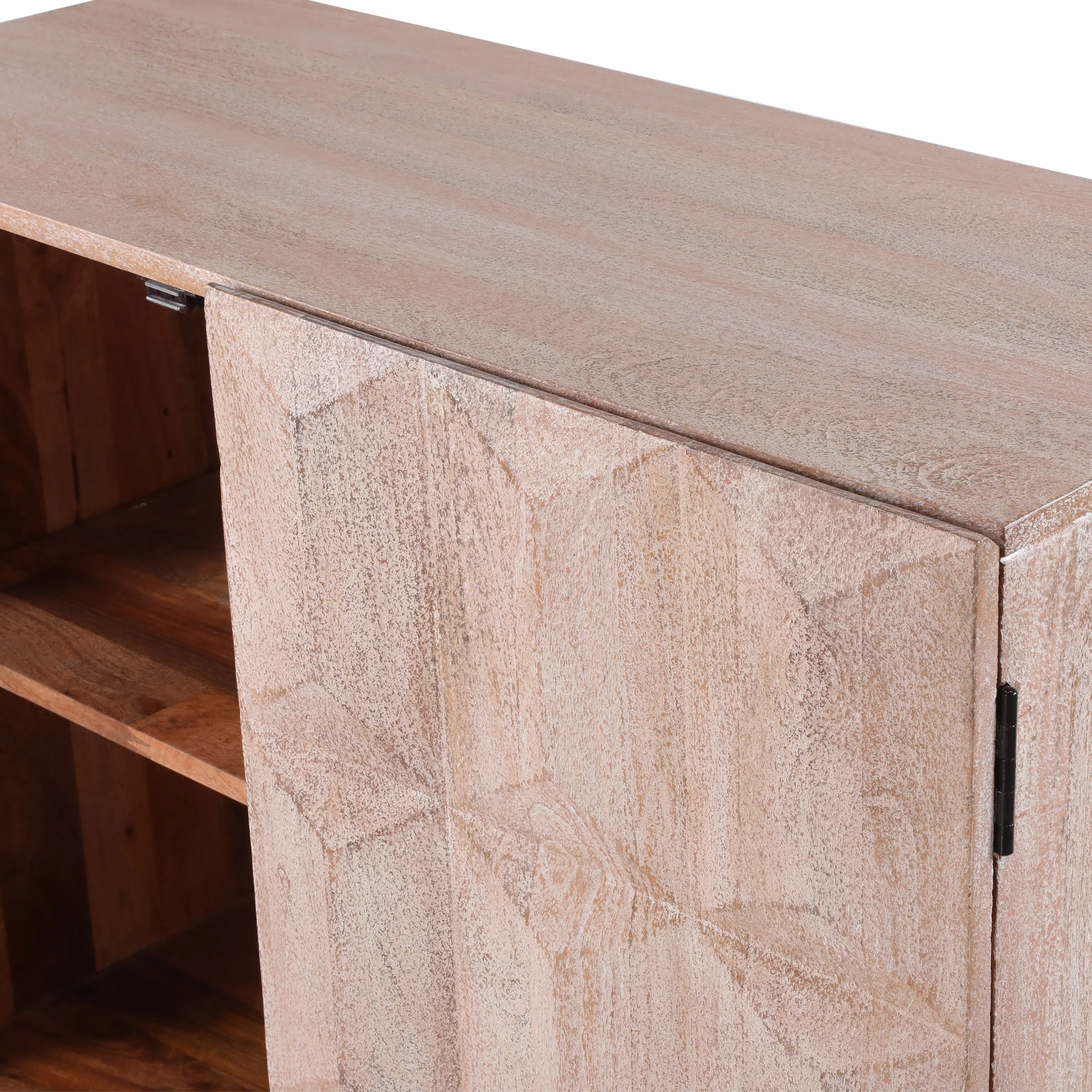 Barnsley Handcrafted Boho Mango Wood Cabinet - furnishings