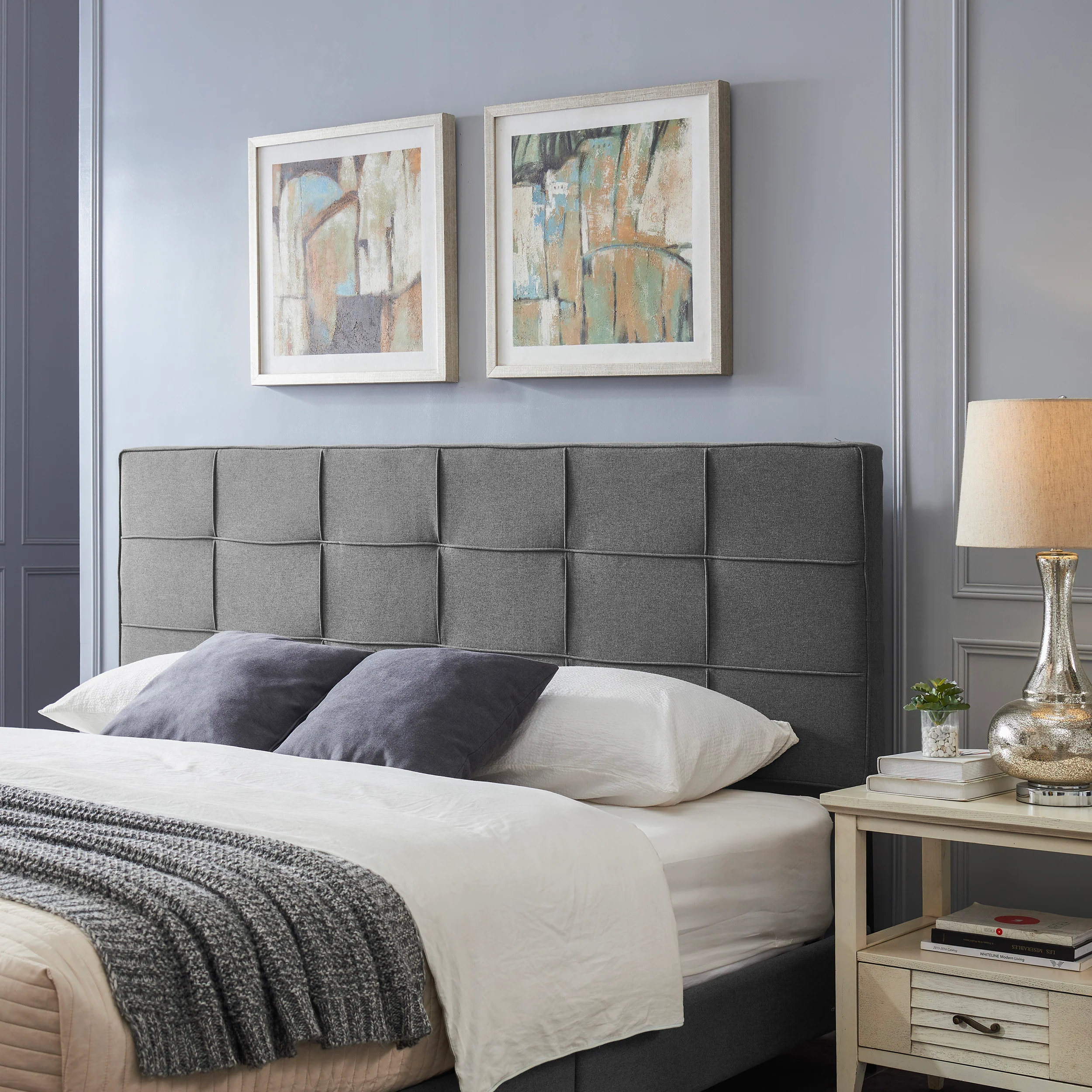 Messyah Contemporary Upholstered King/Cal King Headboard - furnishings