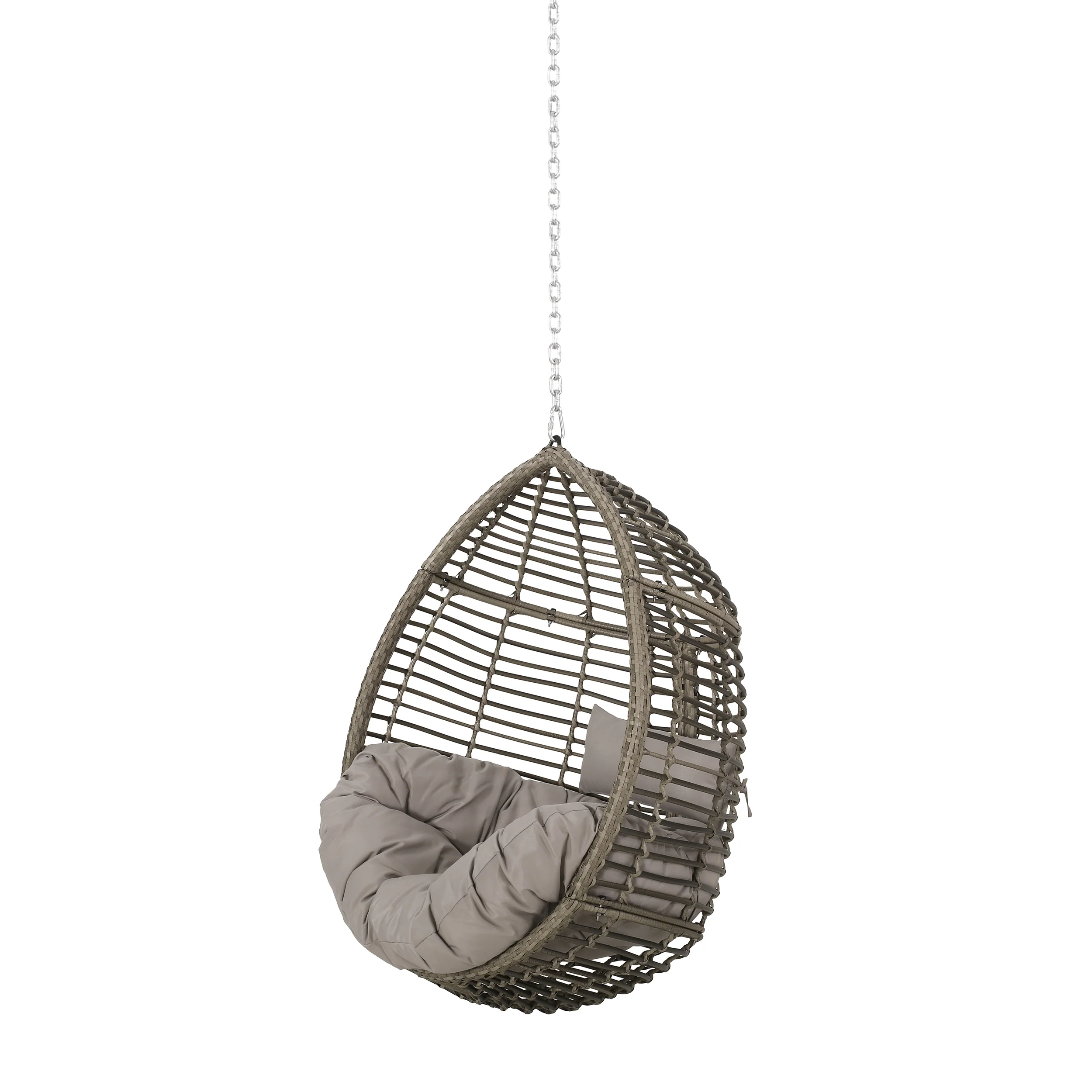 Hempstead Indoor/Outdoor Wicker Hanging Teardrop / Egg Chair (NO STAND) - furnishings
