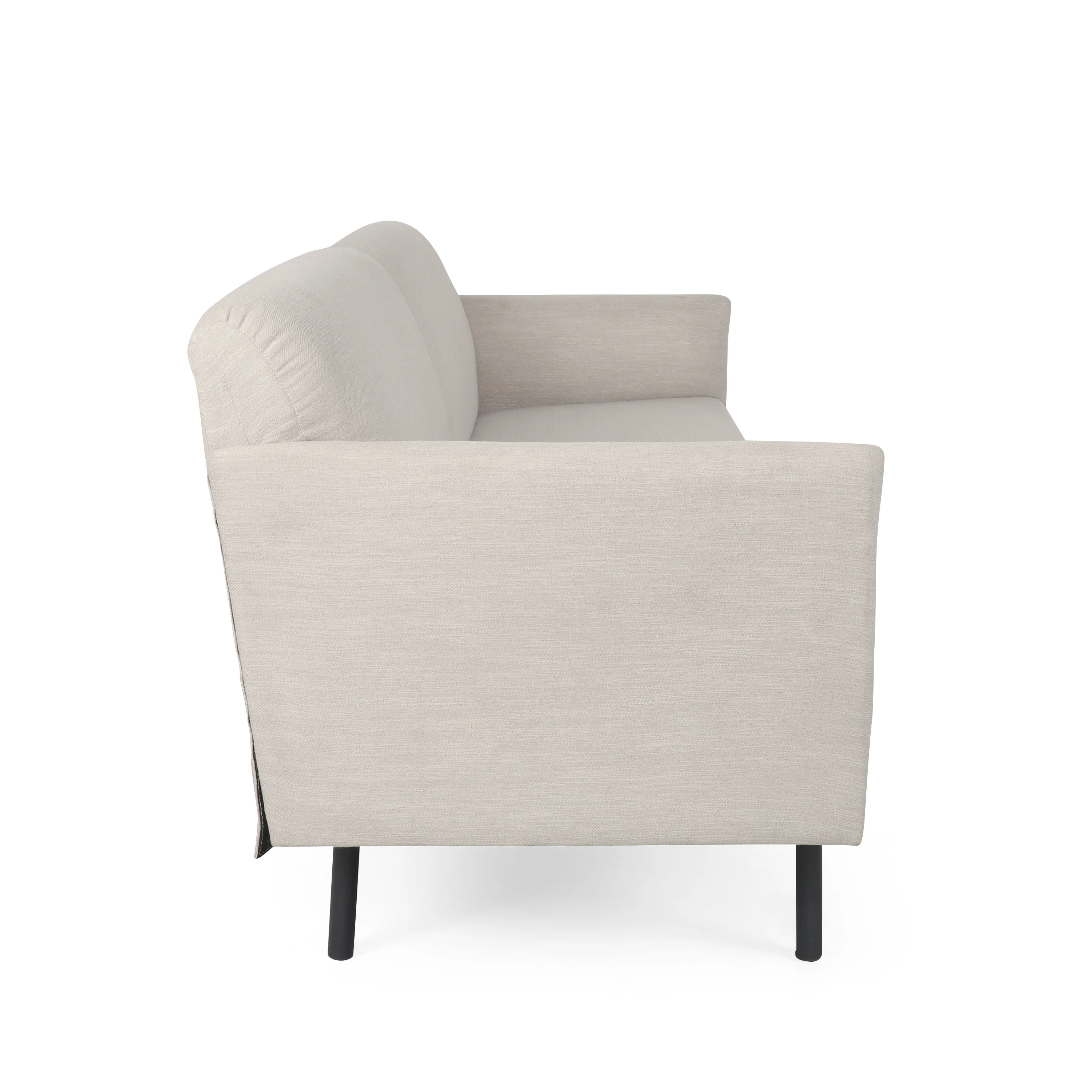 Mokena Contemporary Fabric Upholstered 3 Seater Sofa - furnishings