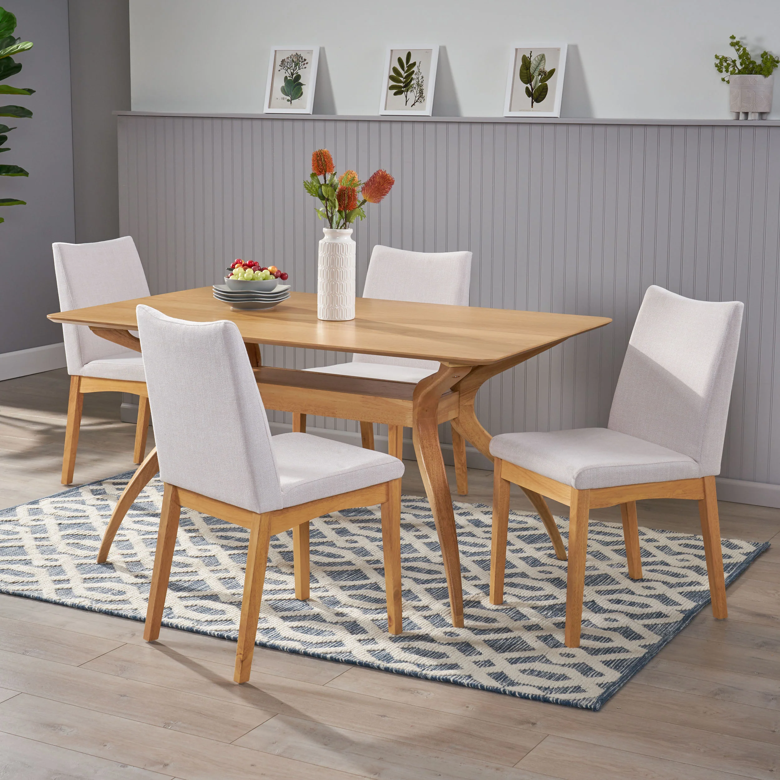 Gertrude Mid-Century 5 Piece Dining Set - furnishings