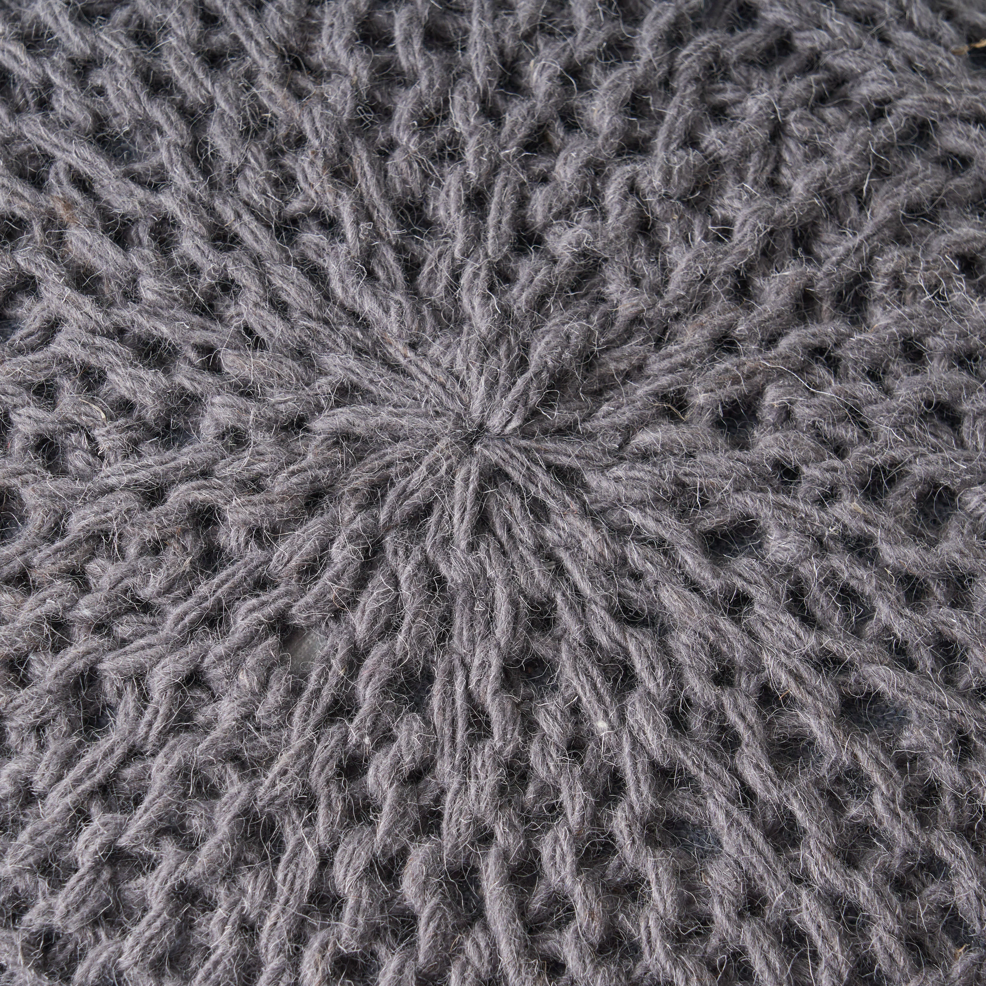 Magnolia Handcrafted Boho Fabric Pouf - furnishings