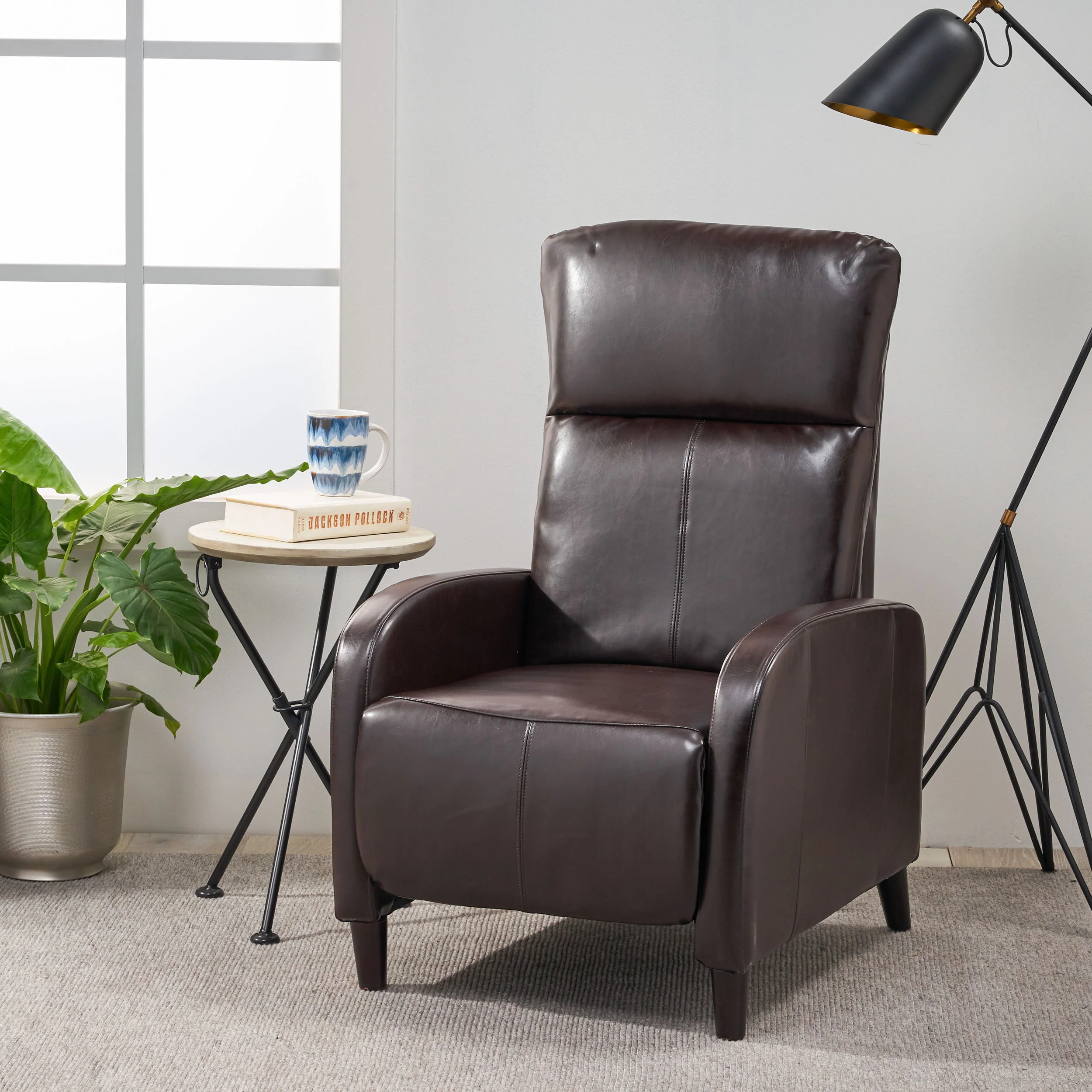 Trenton Leather Recliner - furnishings