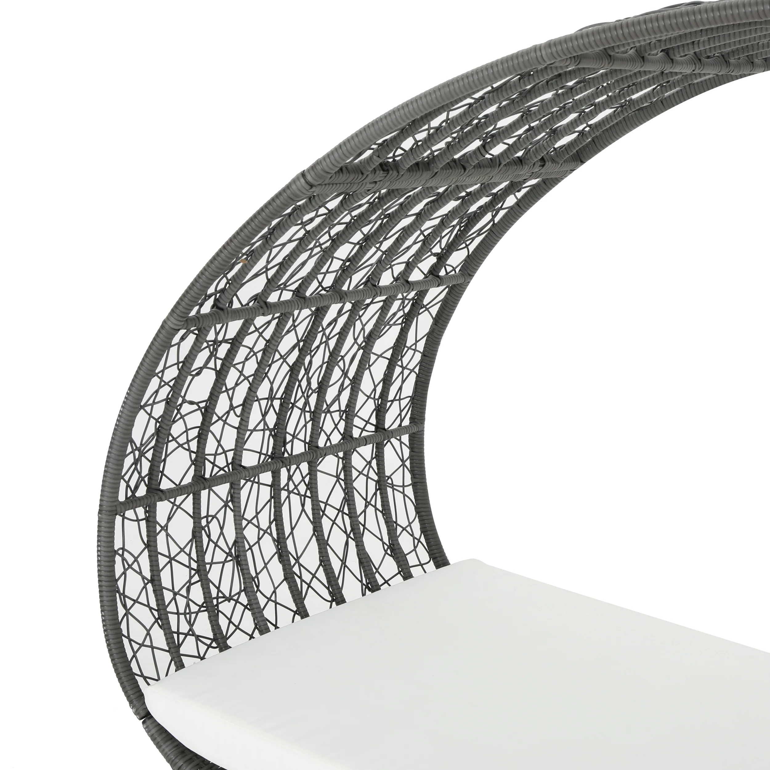 Abigal Outdoor Wicker Daybed with Cushion - furnishings
