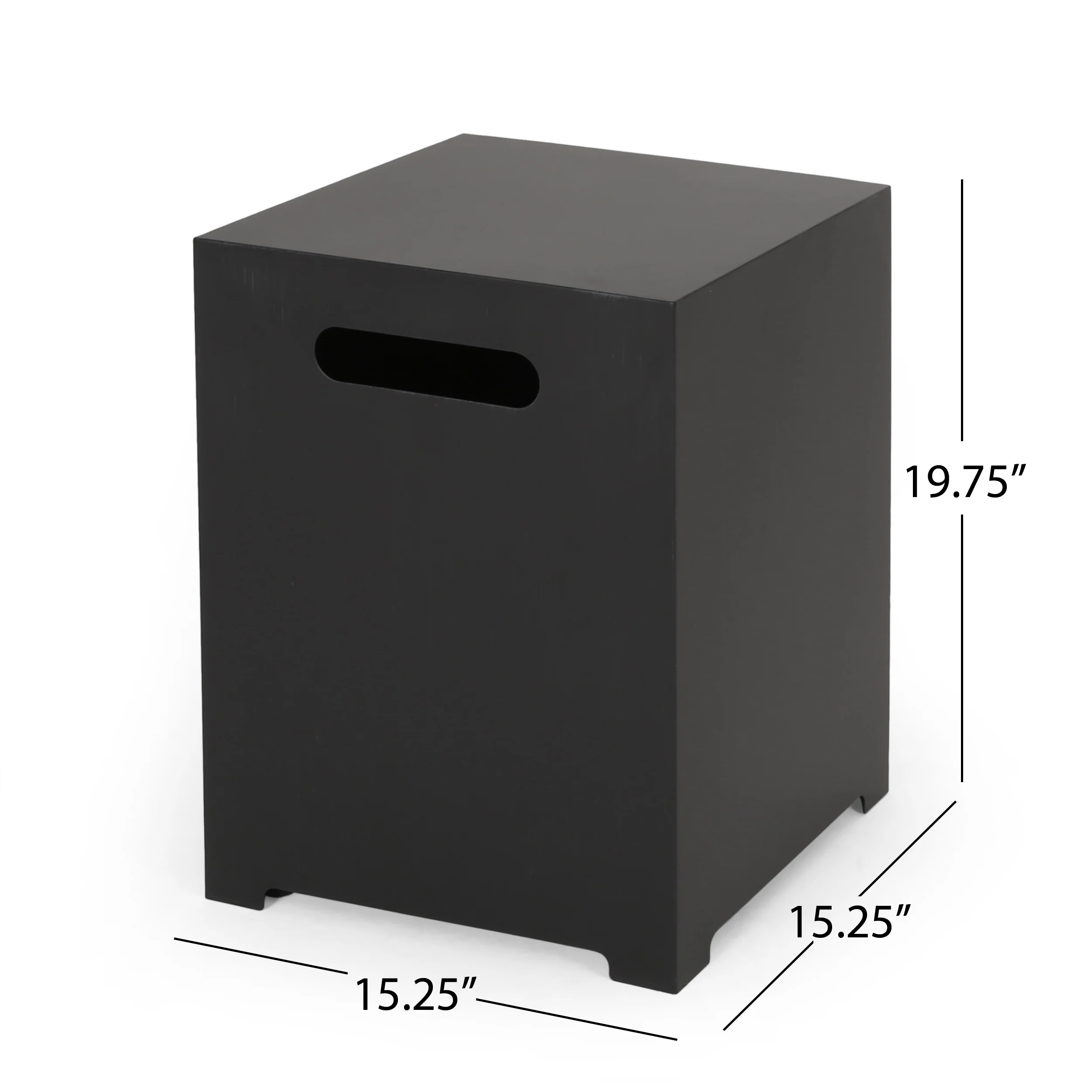 Jasmine Outdoor Metal Tank Holder Side Table - furnishings
