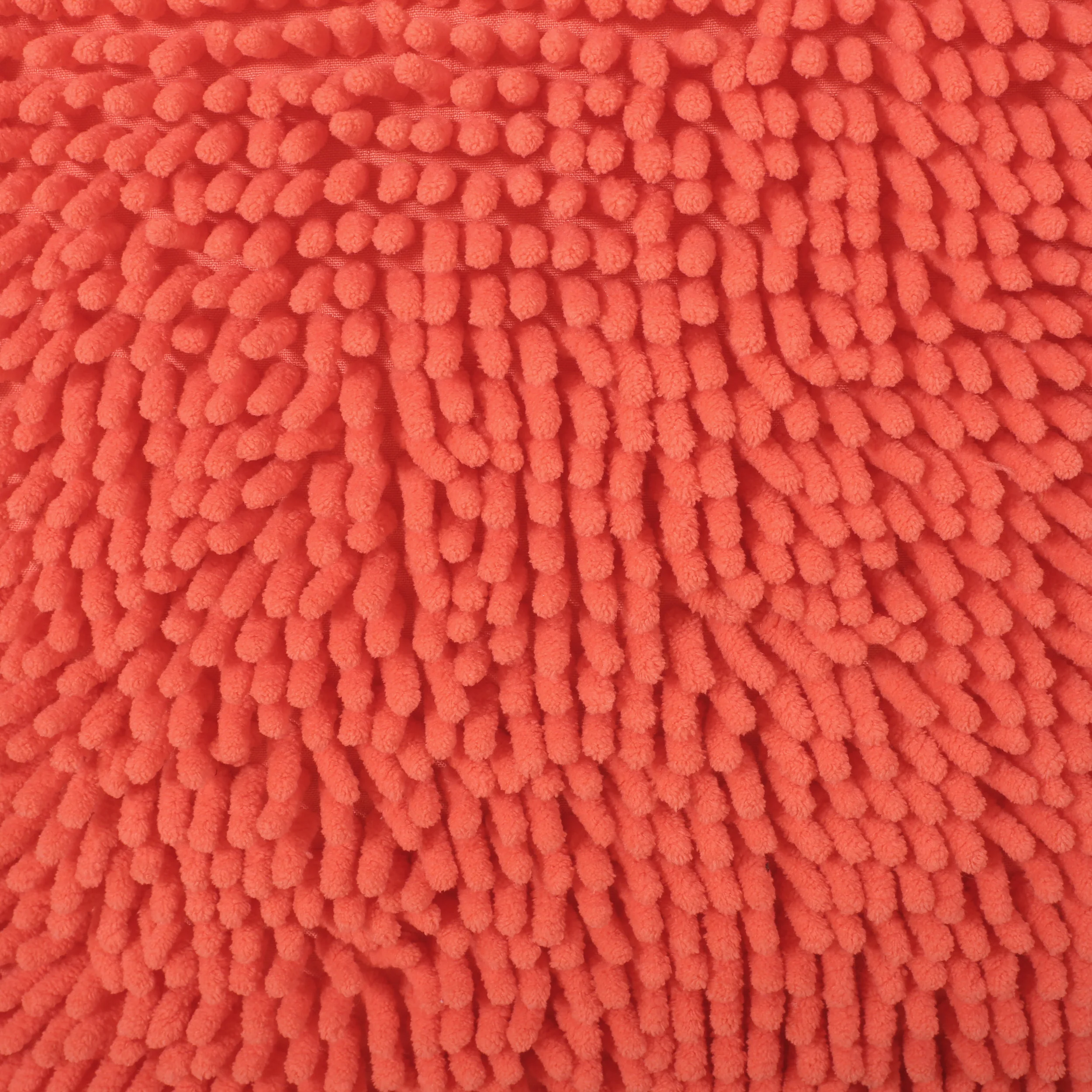 Statham Modern Microfiber Chenille Square Pouf - furnishings