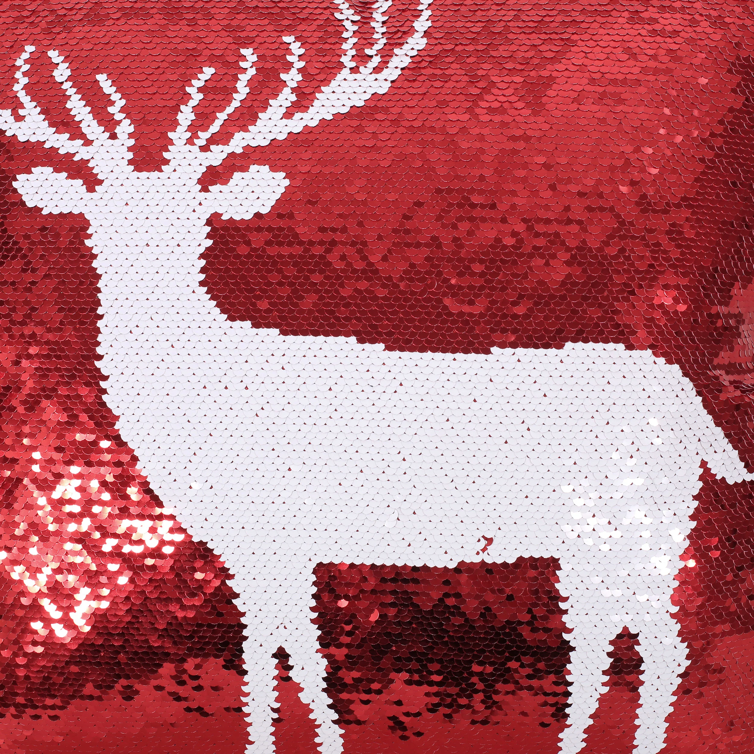 Desota Glam Sequin Christmas Throw Pillow - furnishings