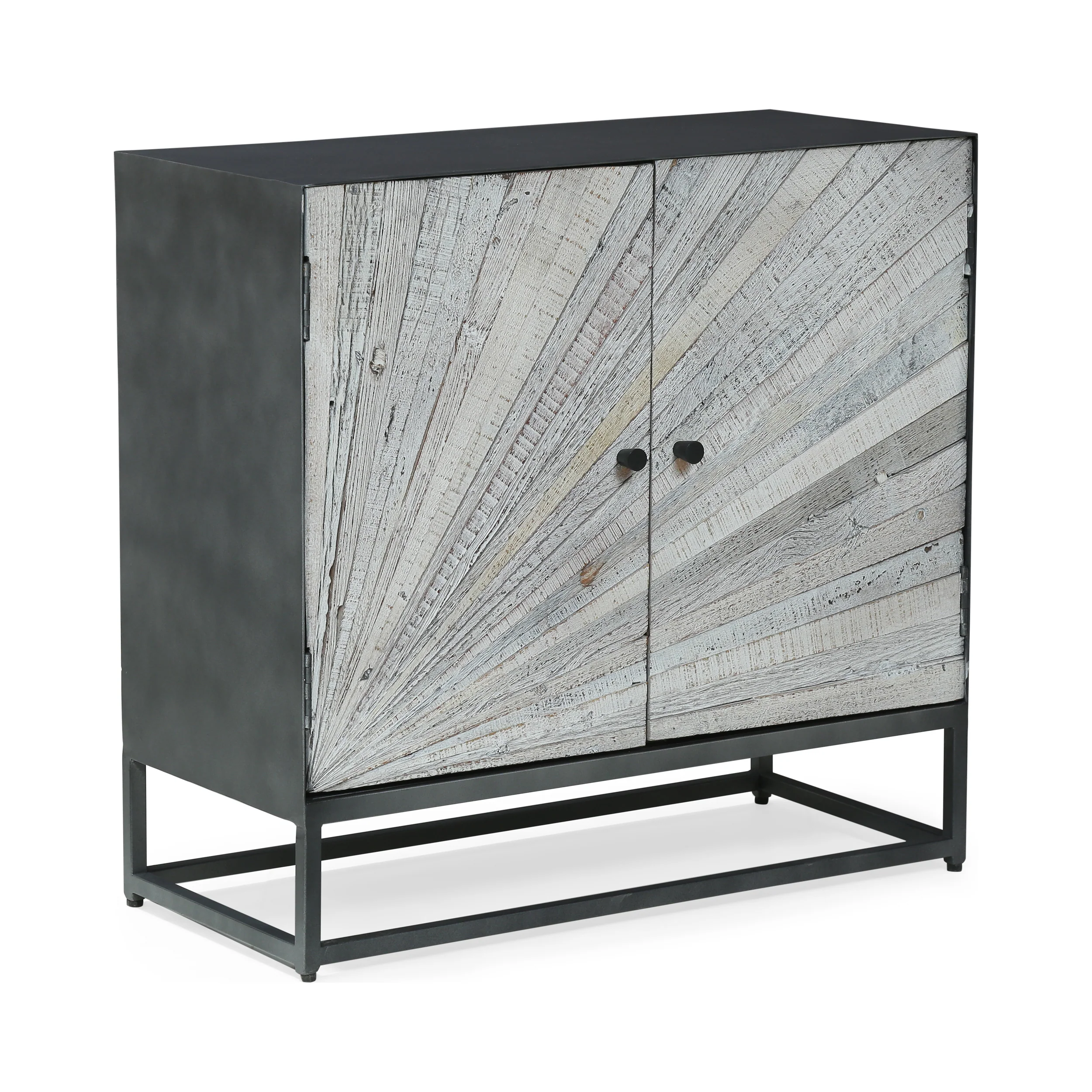 Tijeras Handcrafted Modern Industrial 2 Door Cabinet - furnishings