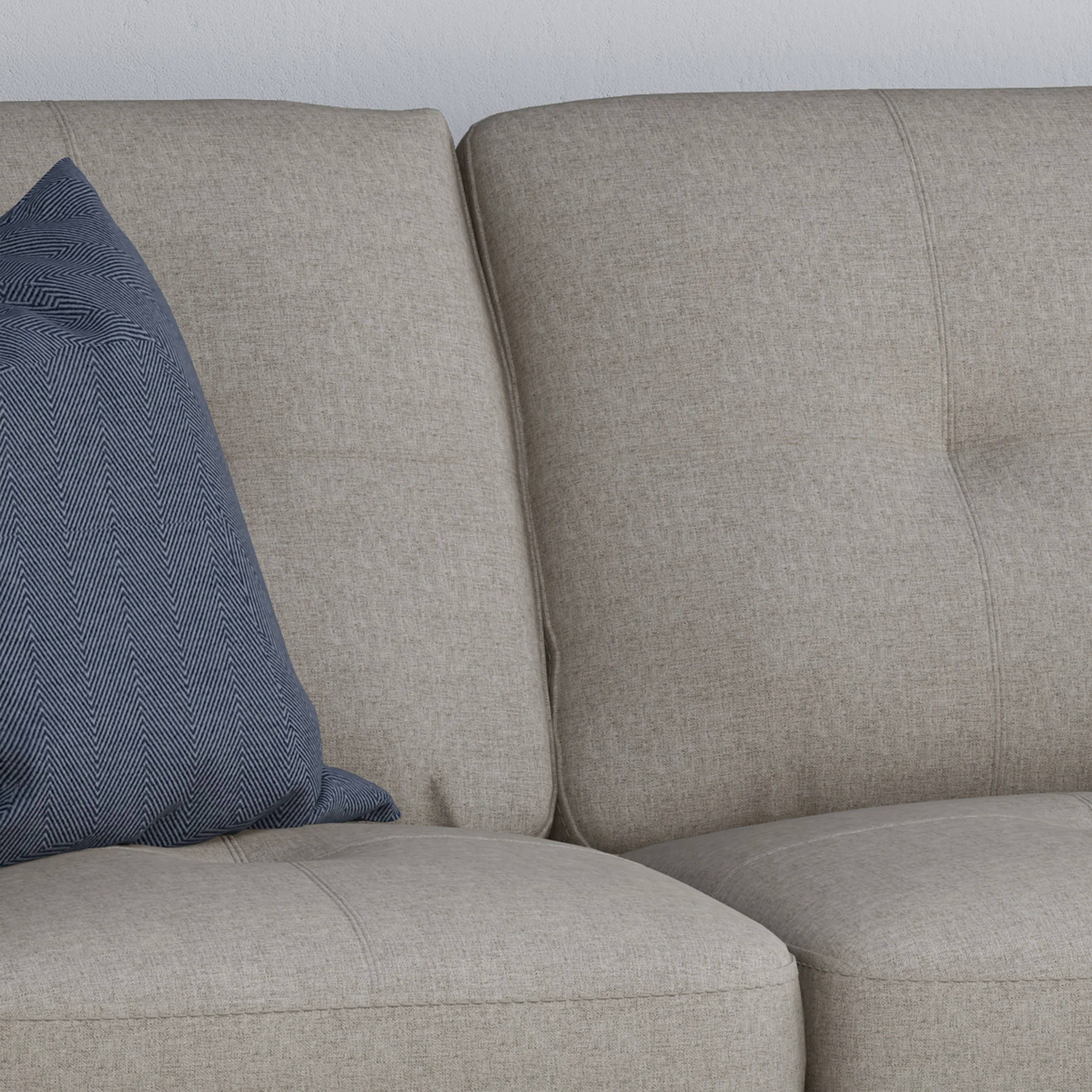 Viviana Three Seater Sofa with Wood Legs - furnishings