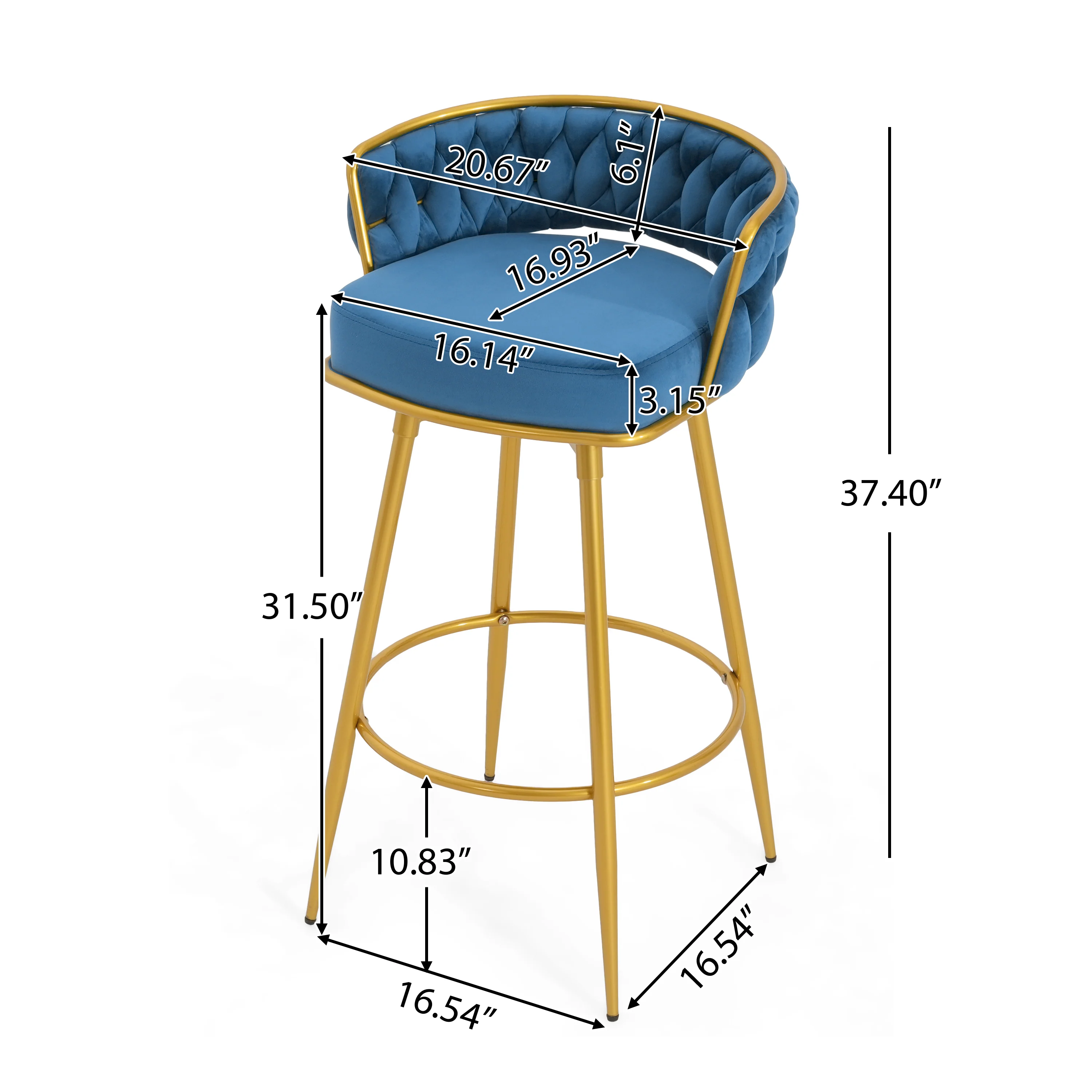 Flufy Modern Rubberwood Upholstered Dining Chairs - furnishings