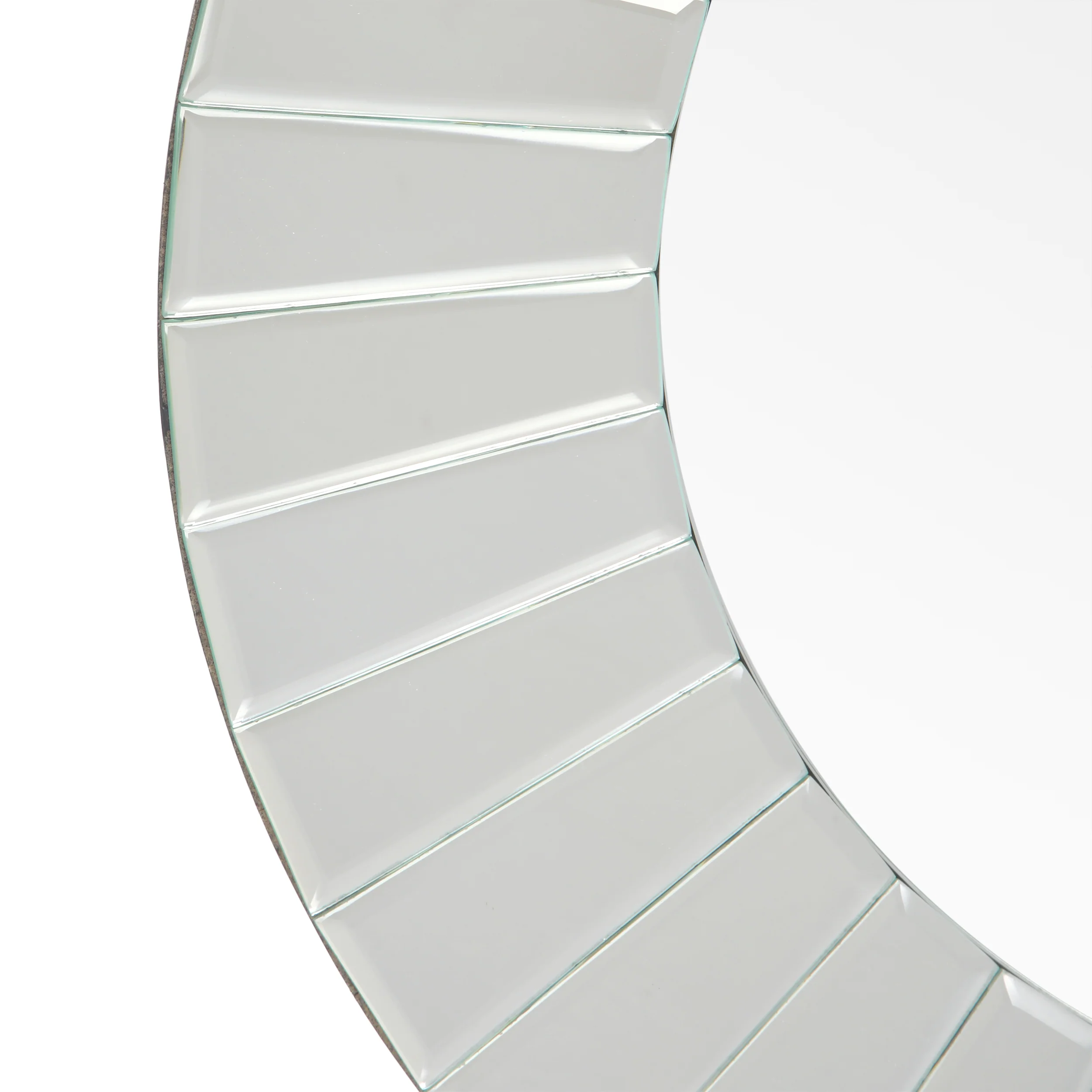 Hedda Modern Flat Pleated Mirror - furnishings