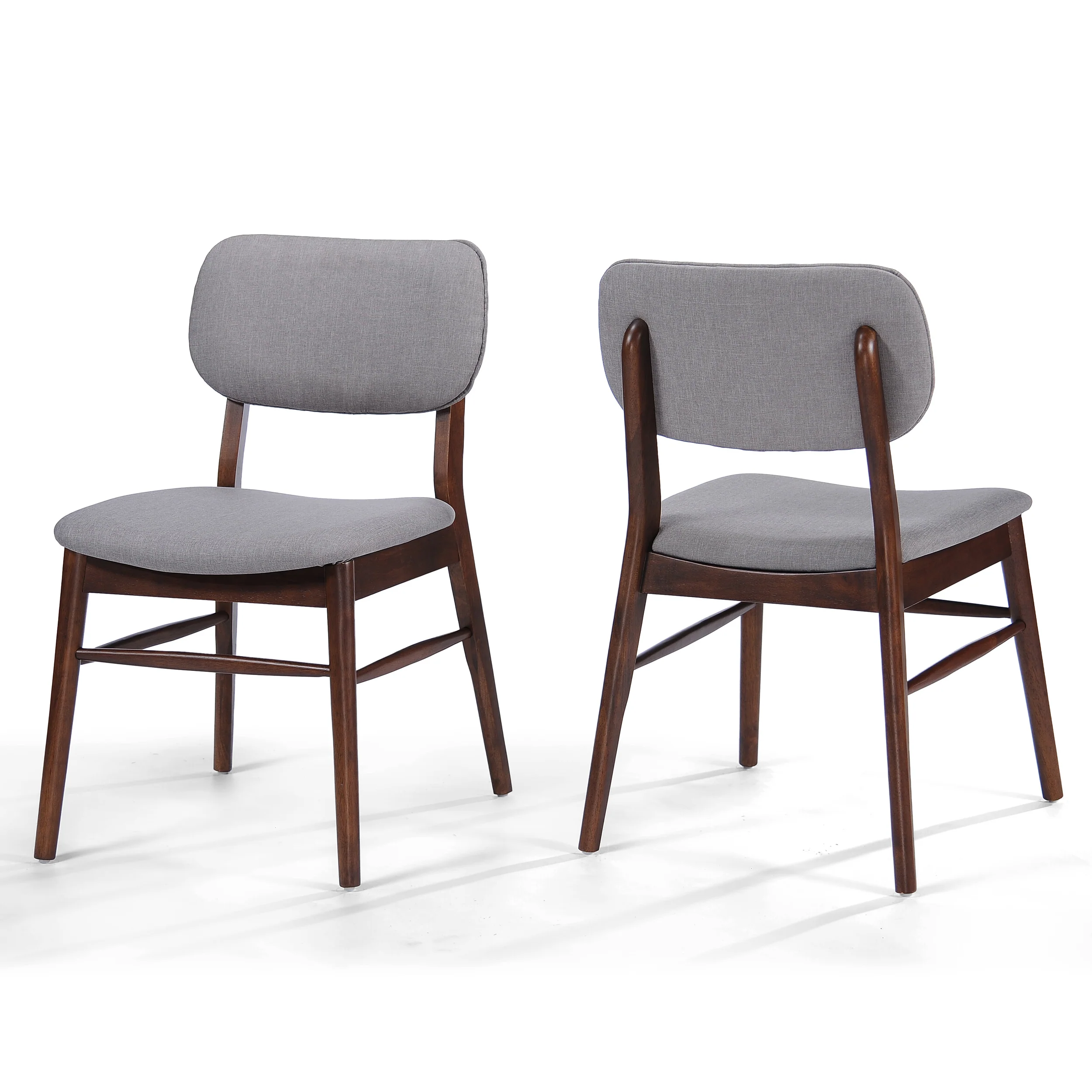 Beatrice Mid Century Wood Finish Dining Chairs (Set of 2) - furnishings