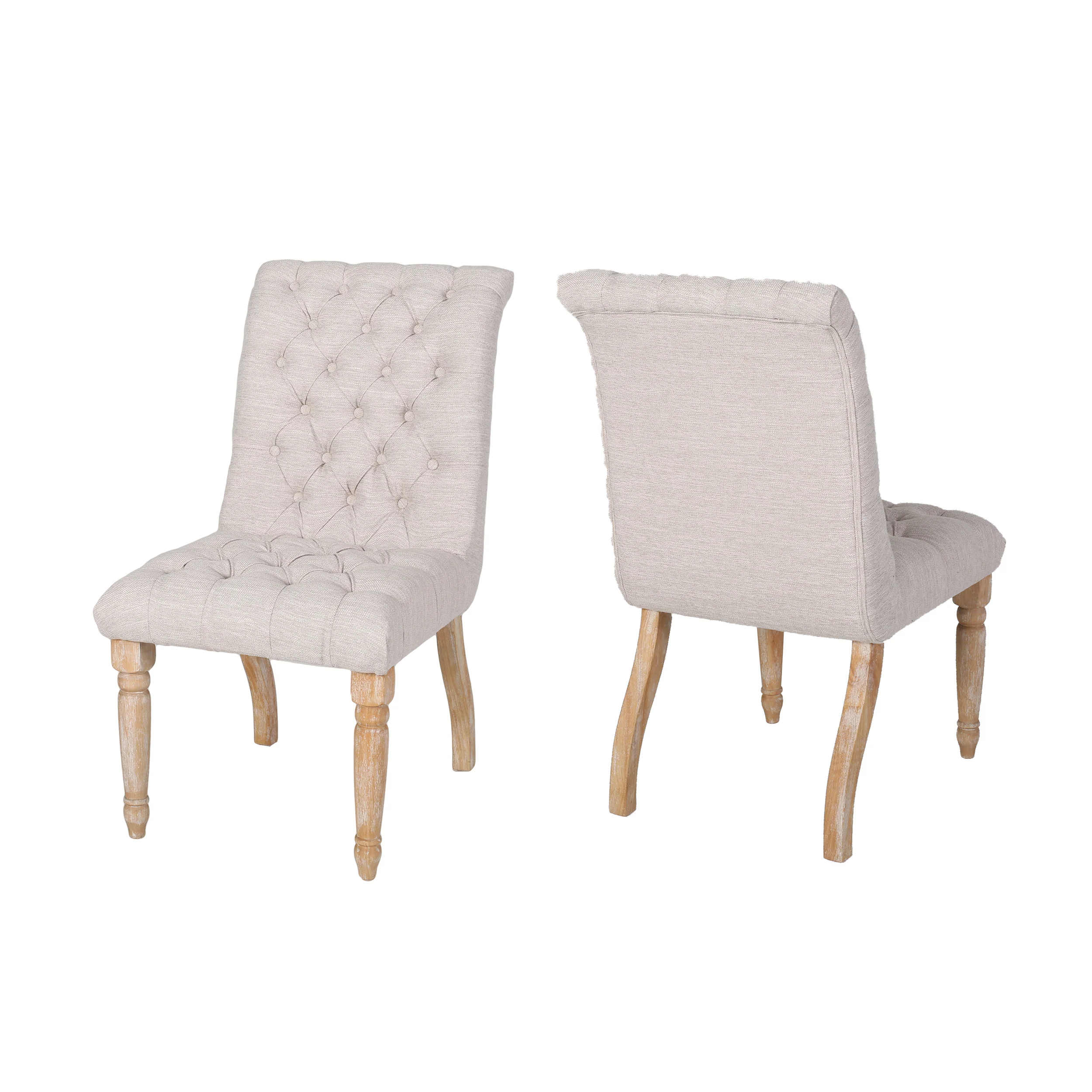 Terrance Tufted Fabric Dining Chair (Set of 2) - furnishings