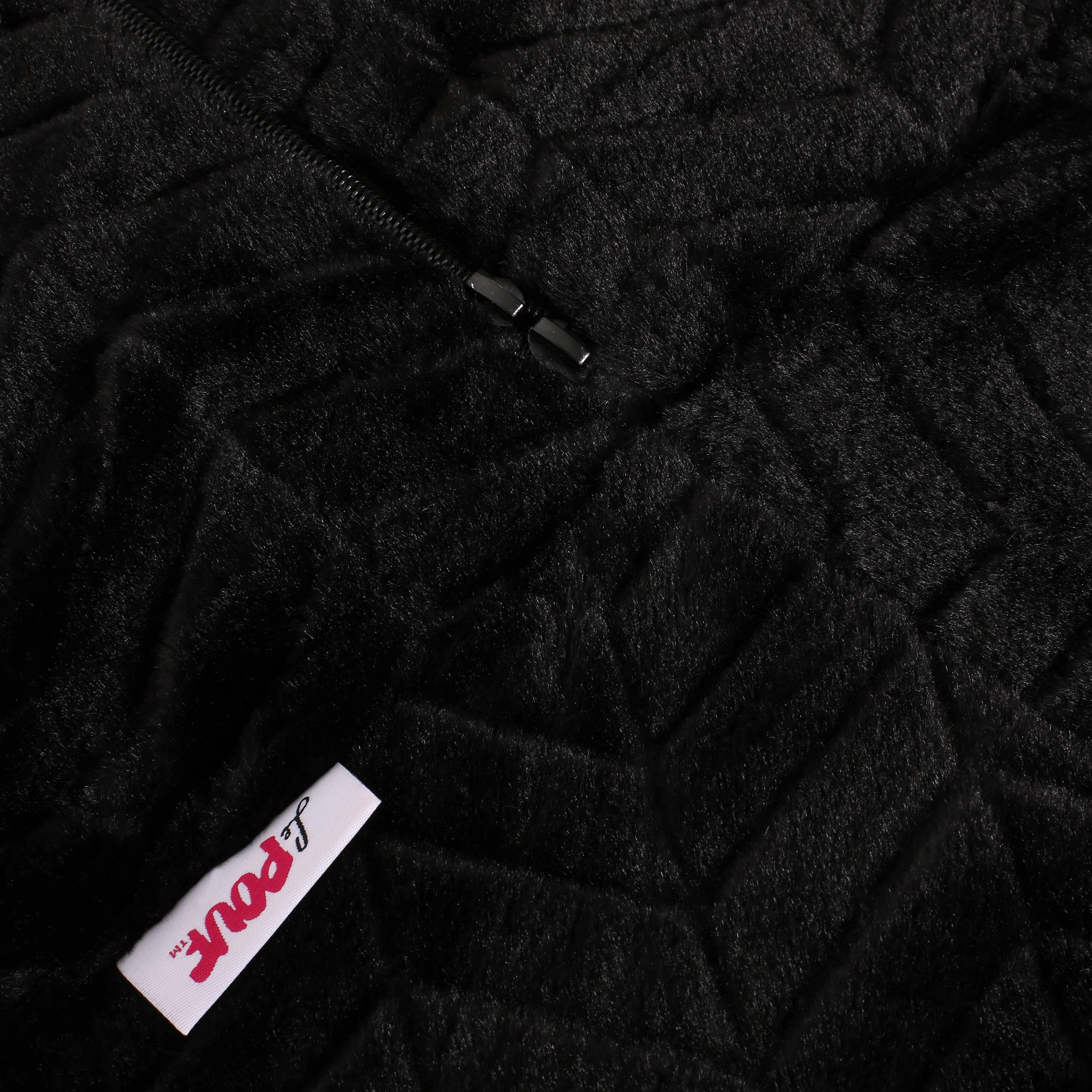 Terrell Schley Modern Glam 5 Foot Short Faux Fur Bean Bag - furnishings