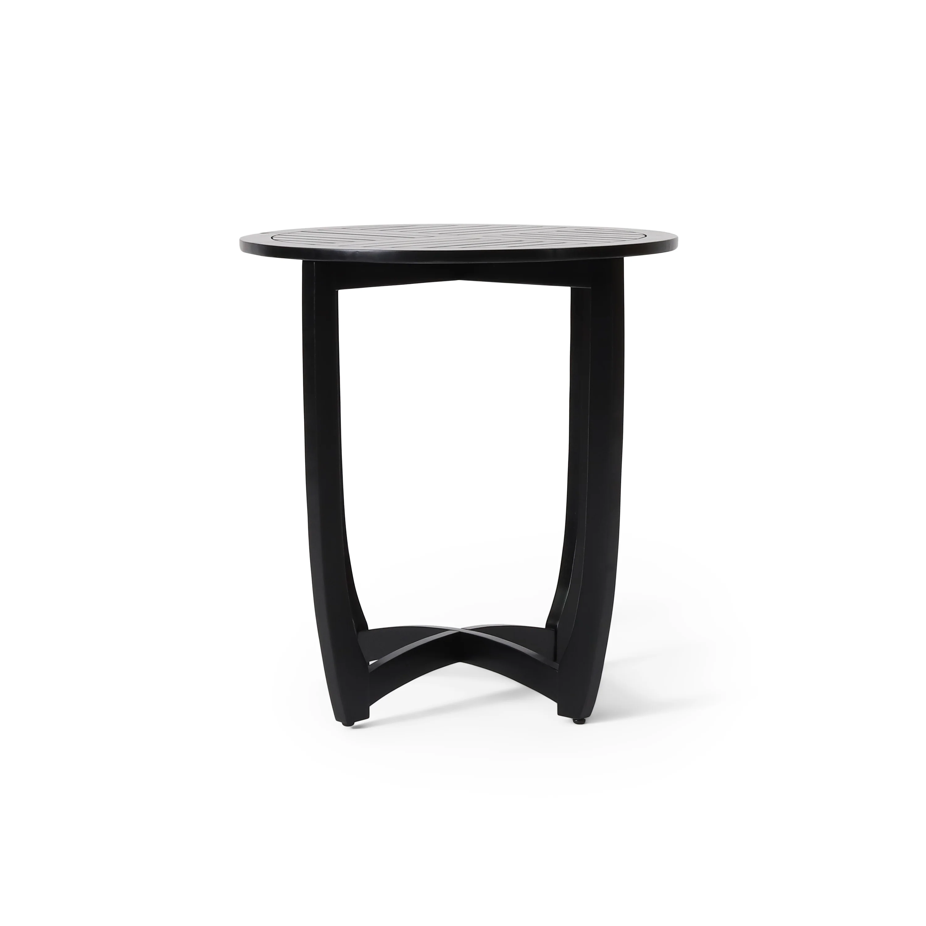Tendoy Indoor/Outdoor Rustic Acacia Wood Dining Table, Black - furnishings
