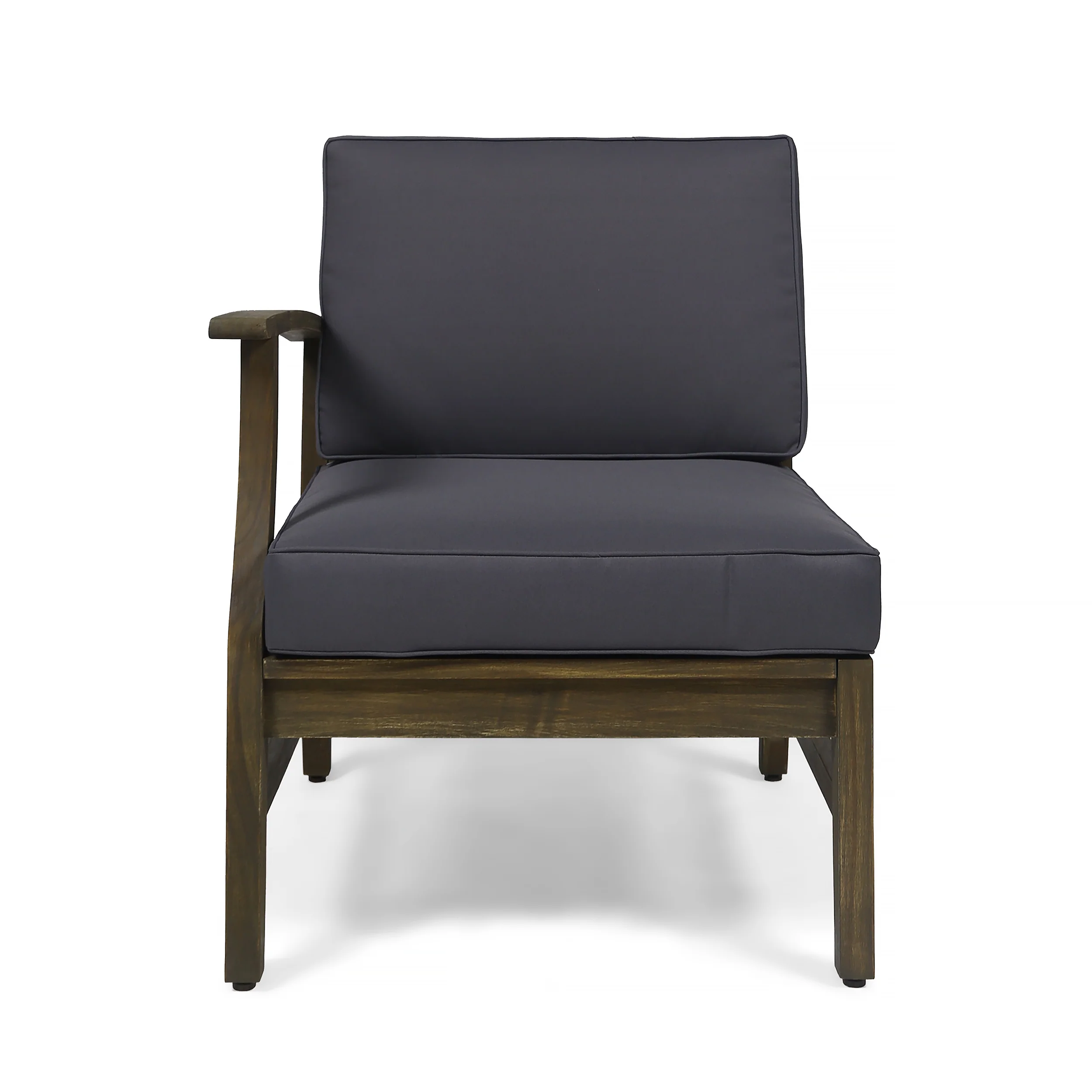 Lorelei Outdoor 4 Piece Acacia Wood Sofa and Coffee Table Set - furnishings
